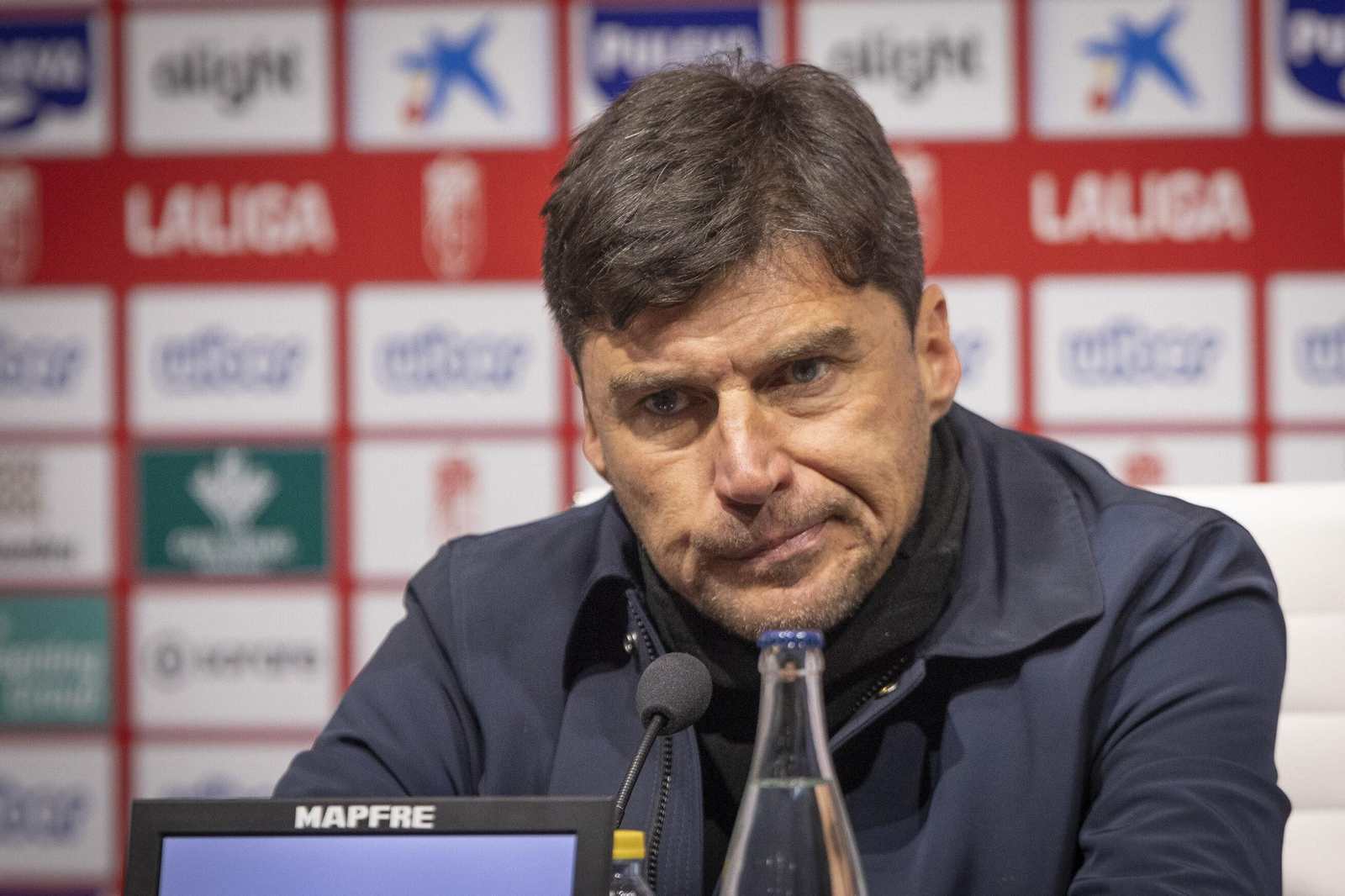 Medina, en la rueda de prensa tras el partido ante la Real Sociedad