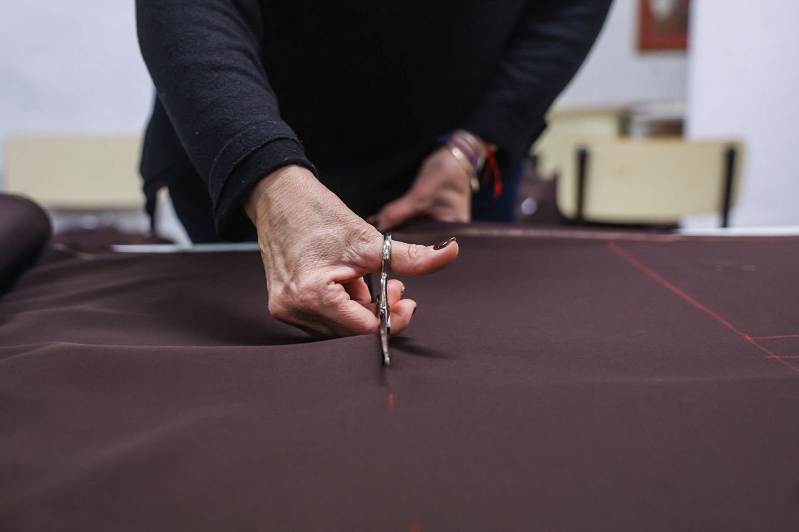 Fotografías del alma del taller de costura de la Sentencia