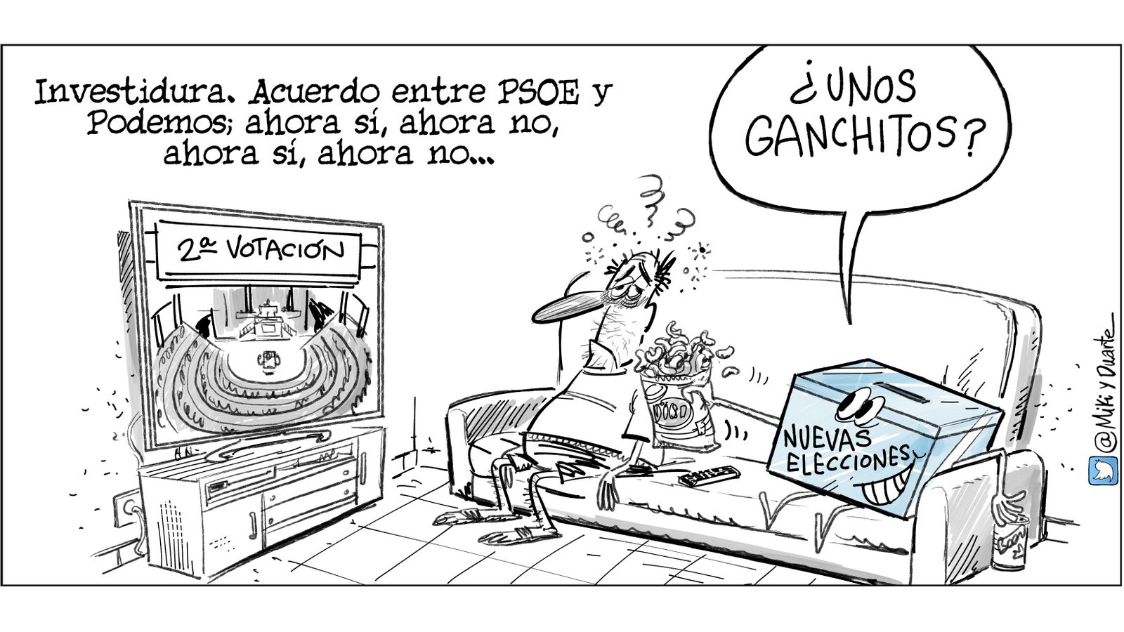 Crónica de unas elecciones anunciadas (en viñetas)