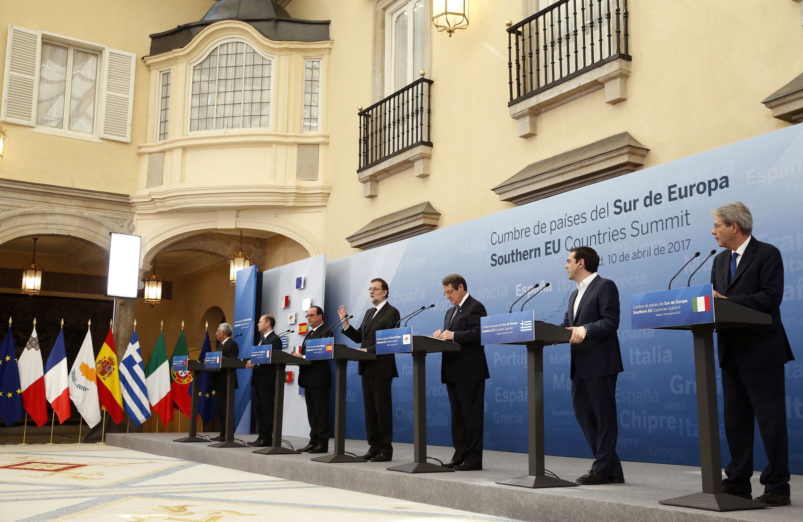 Piña de los países del sur de Europa ante el 'Brexit'