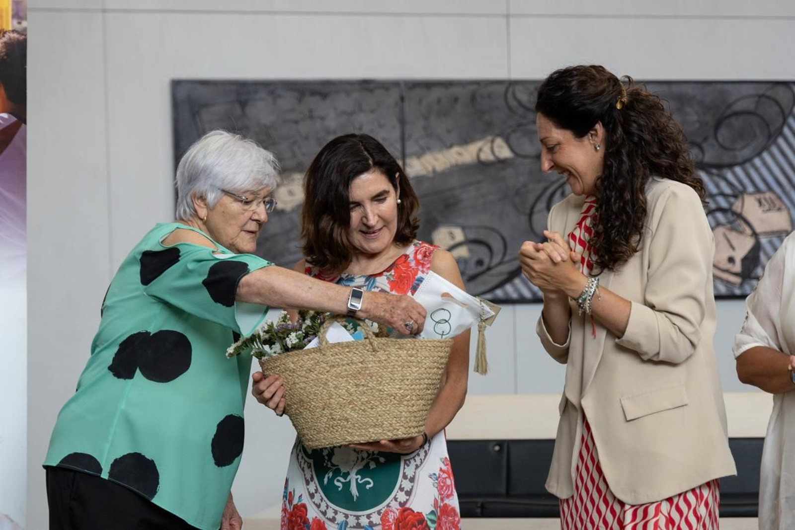 Visita de la consejera a las instalaciones de Aprompsi