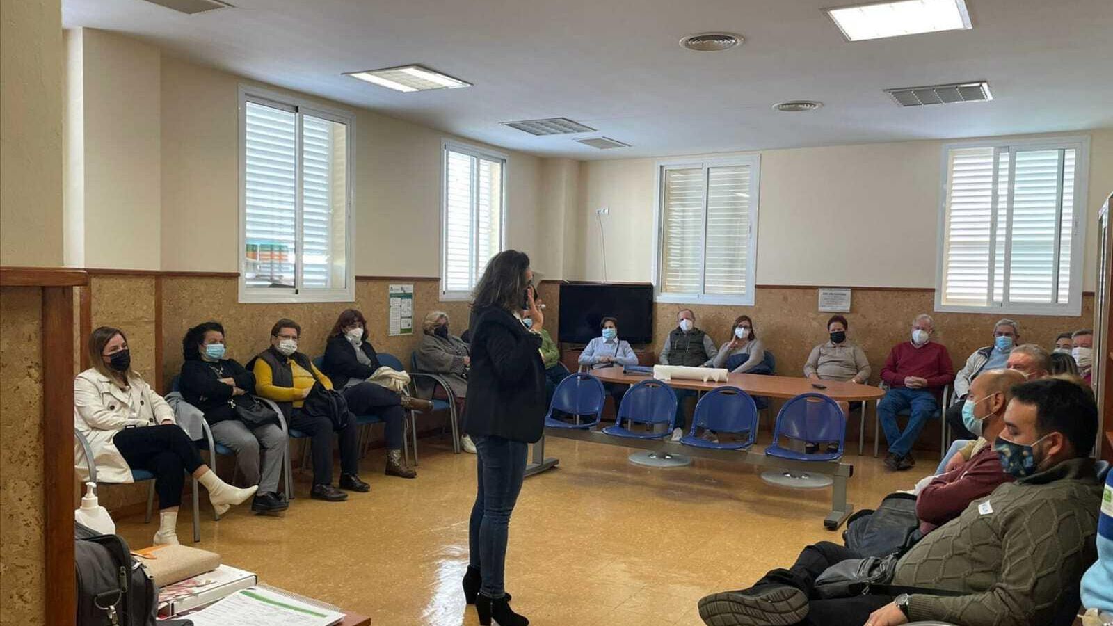 El aula de la Escuela de Pacientes sobre diabetes en el centro de salud de Arahal.