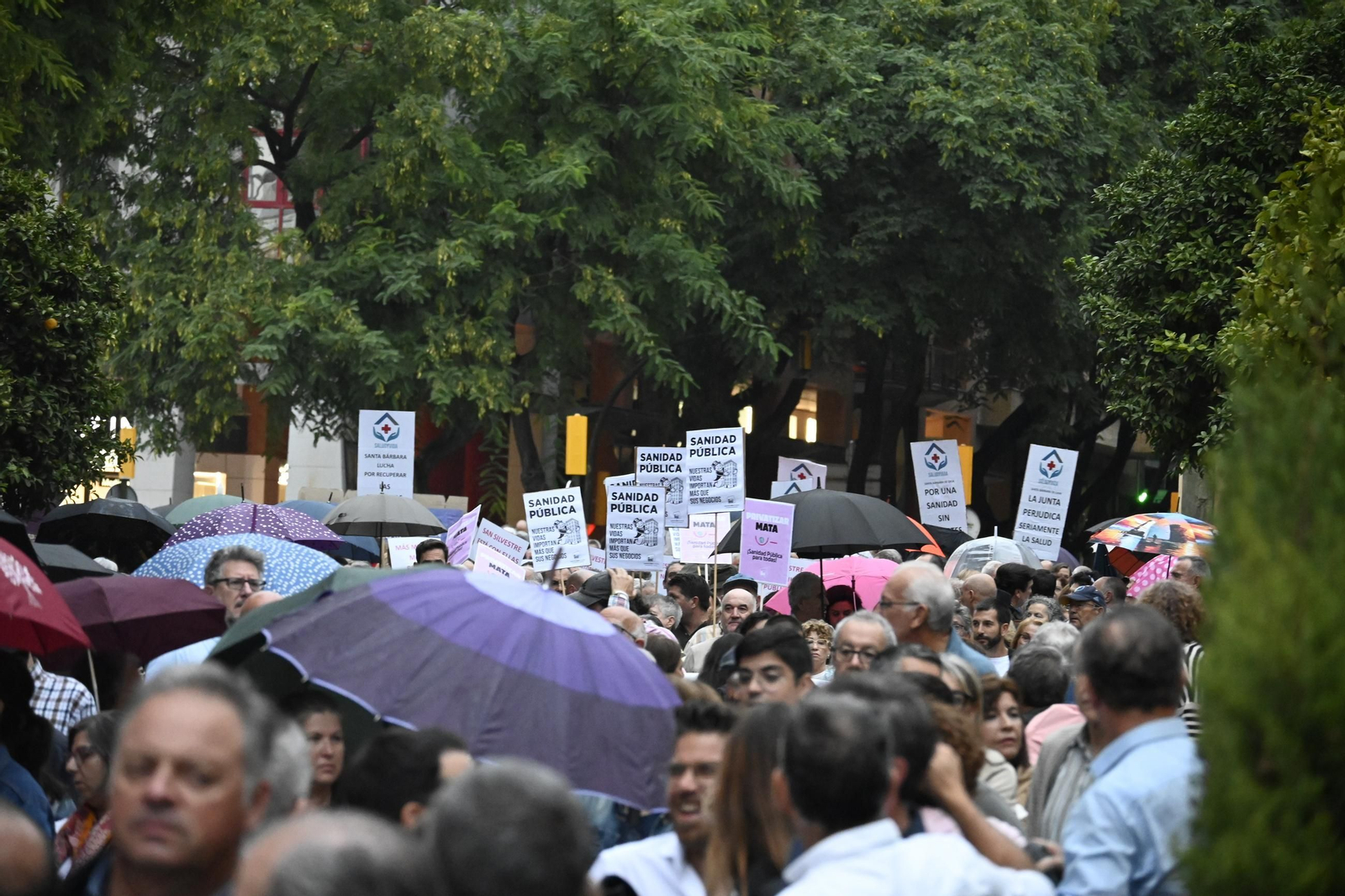 Las mejores imágenes de la manifestación por la sanidad en Huelva