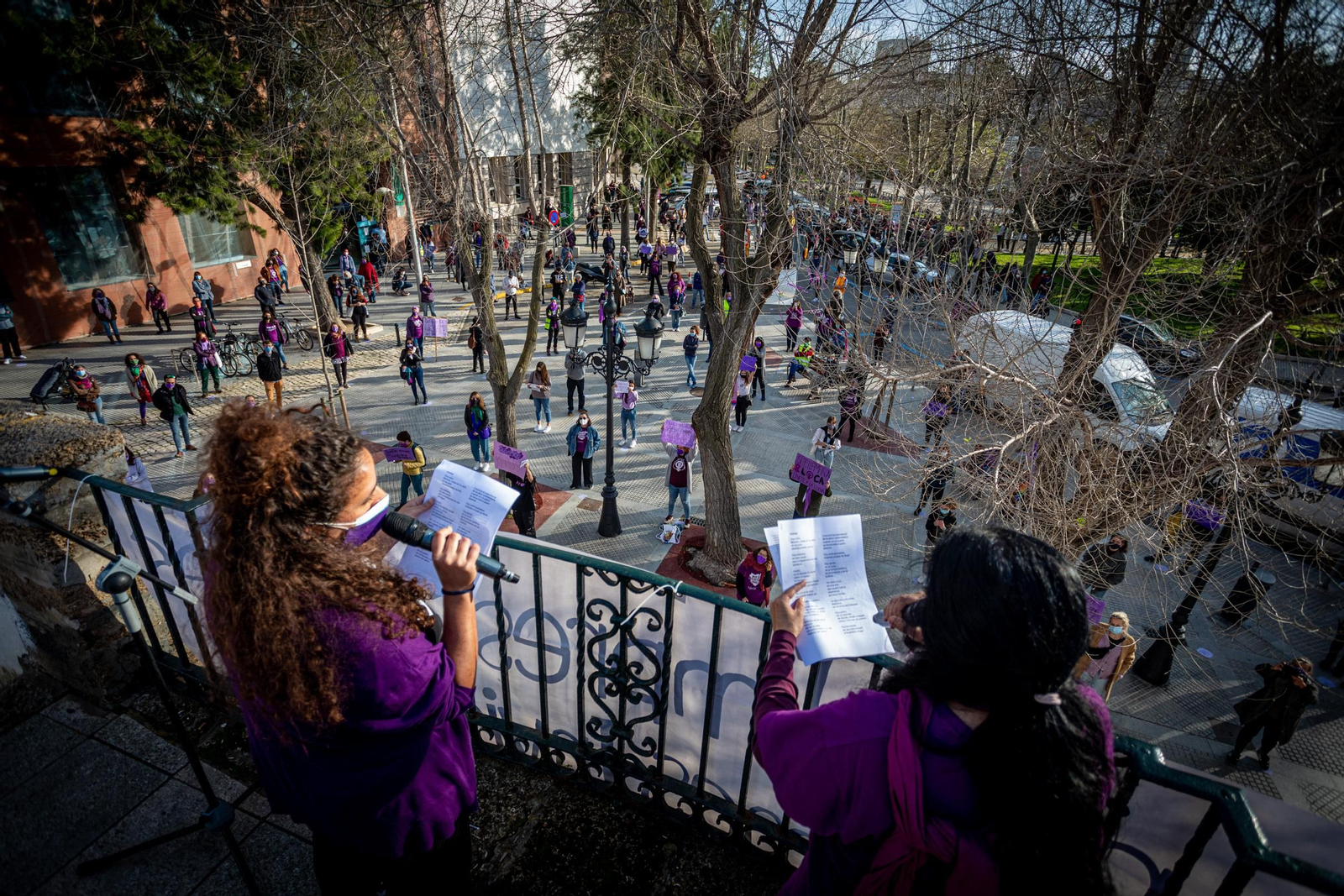 Concentración por el 8-M en Cádiz