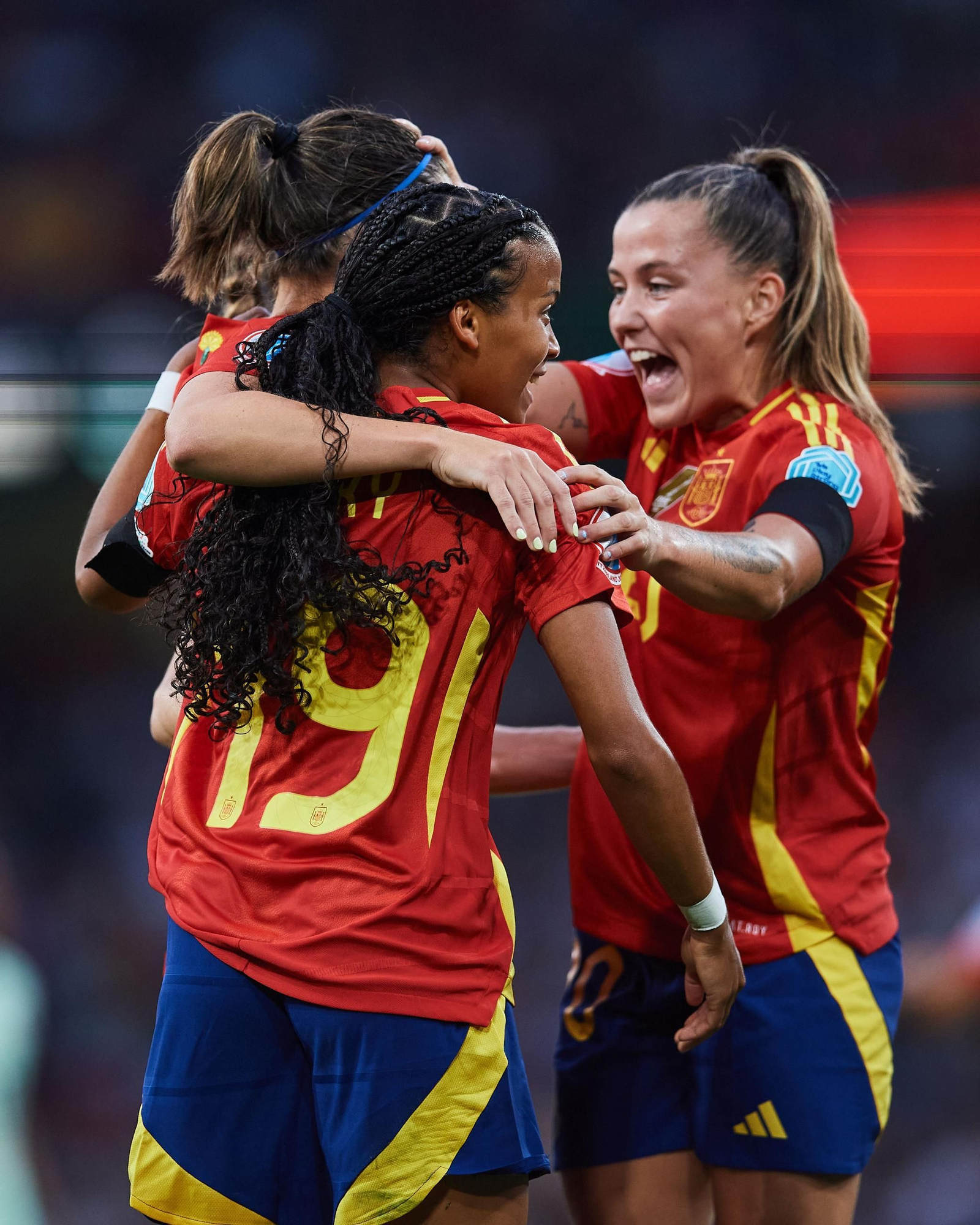 Las fotos del España - Portugal en la Eurocopa femenina