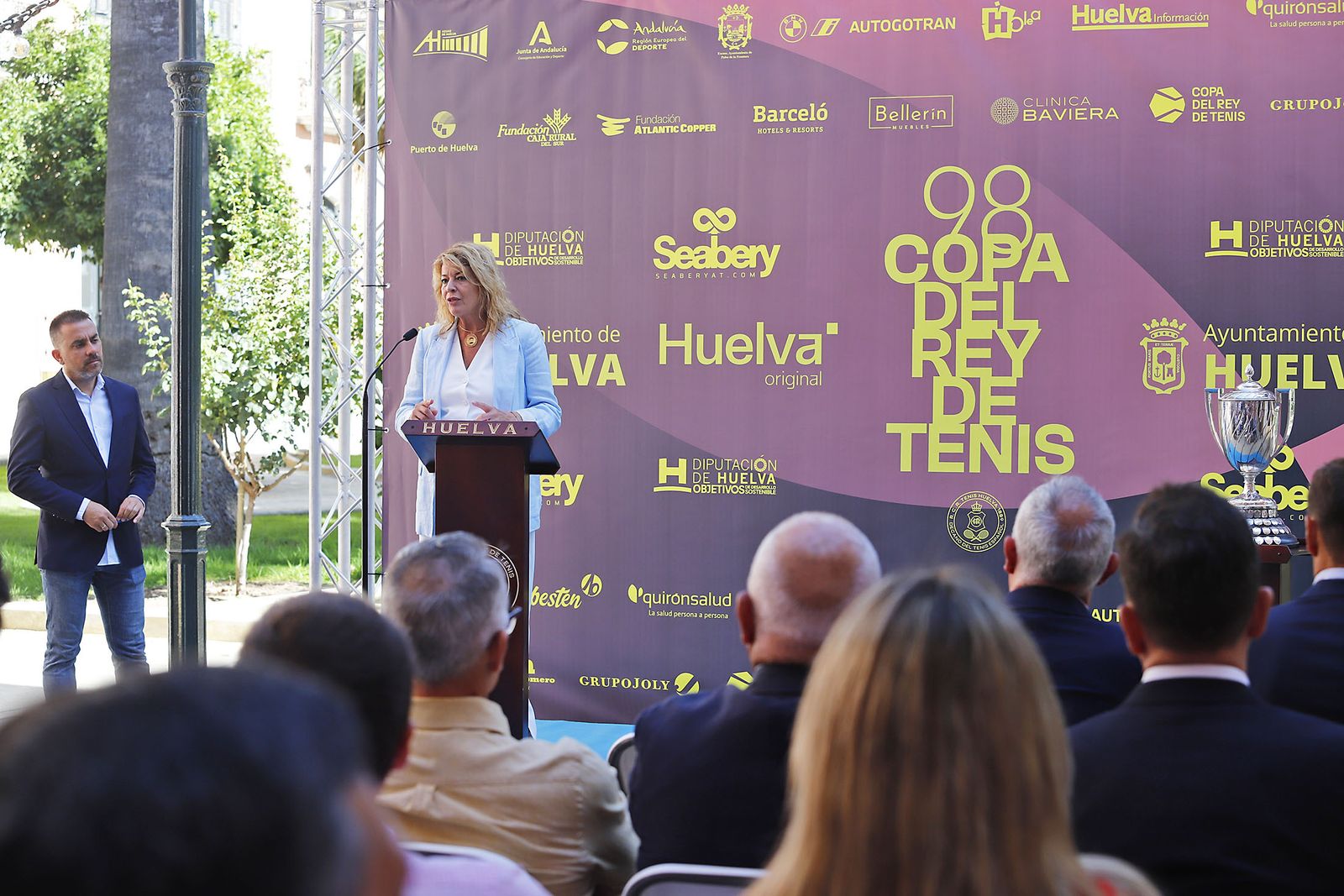 Presentación de la Copa del Rey de tenis de Huelva 2023