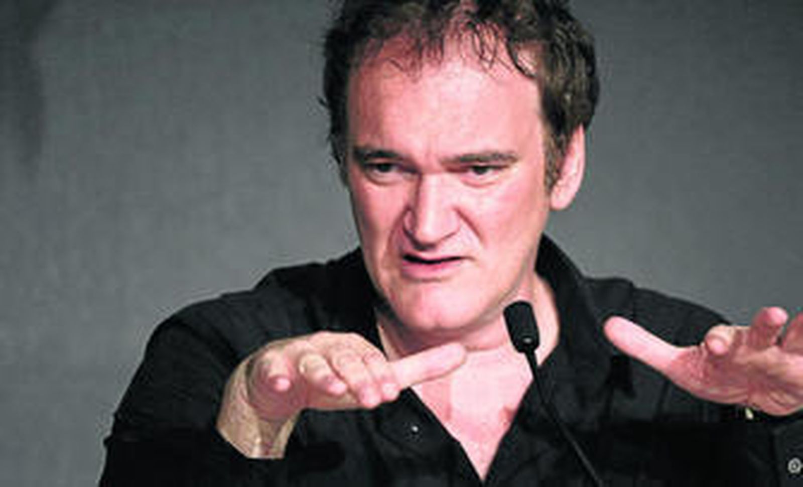 Tarantino, ayer, en Cannes.