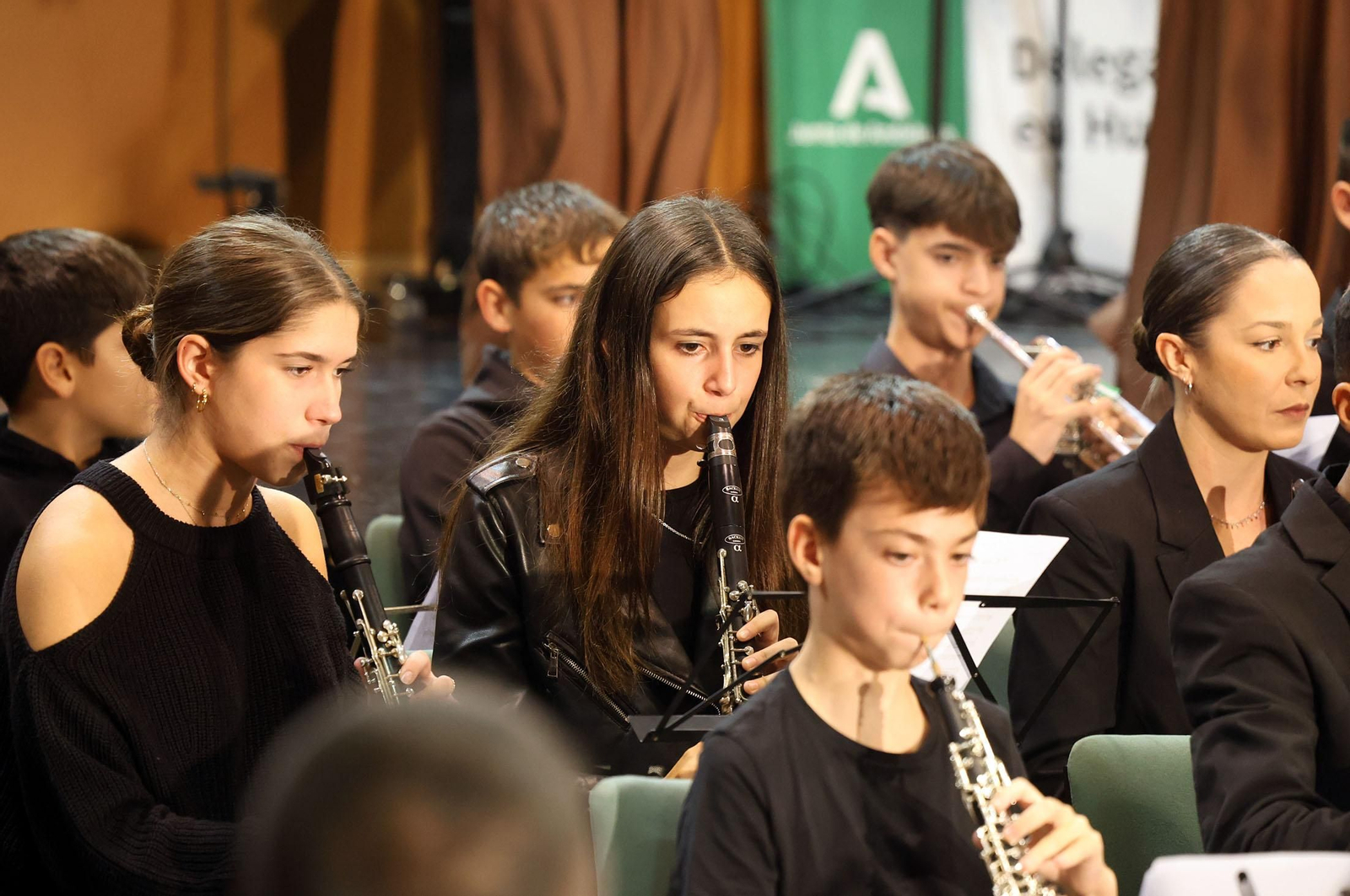 Imágenes del concierto del Conservatorio Profesional de Música 'Javier Perianes' con motivo de la celebración del Día de la Bandera de Andalucía