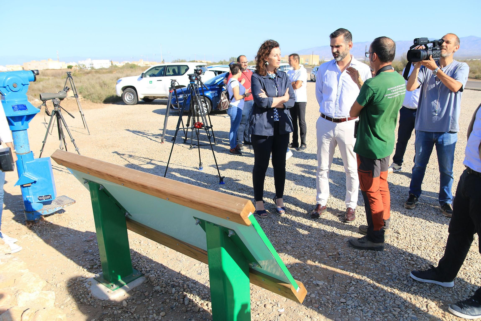 Las imágenes de las Salinas de Cabo de Gata recuperadas y con flamencos