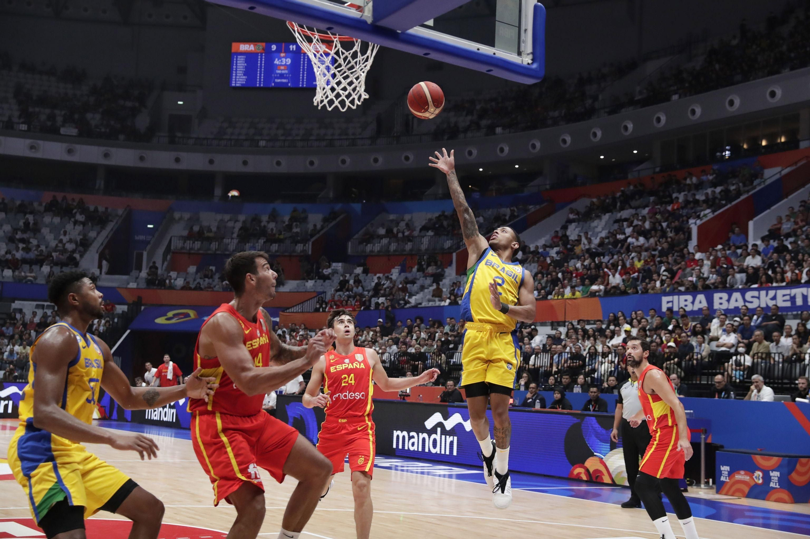 Las fotos del Brasil - España de baloncesto