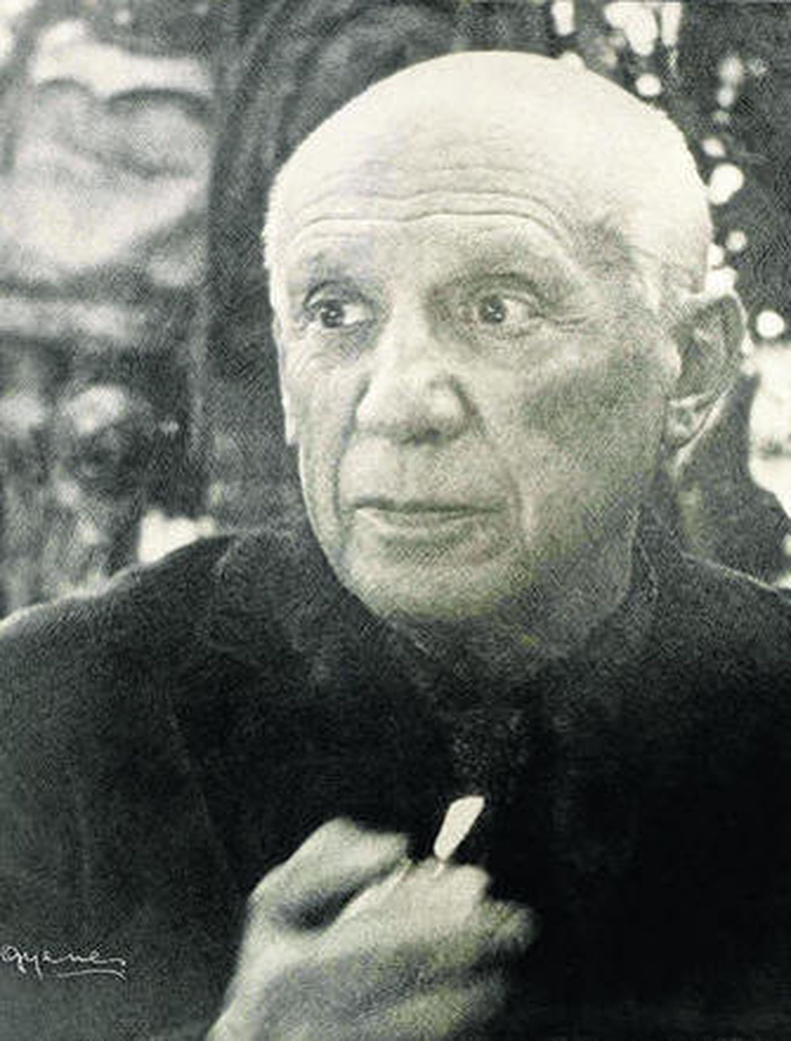 Pablo Picasso, retratado por Gyenes.