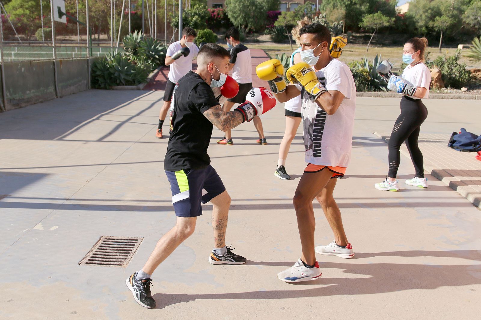 Fotogalería del entrenamiento del Almería Boxing.