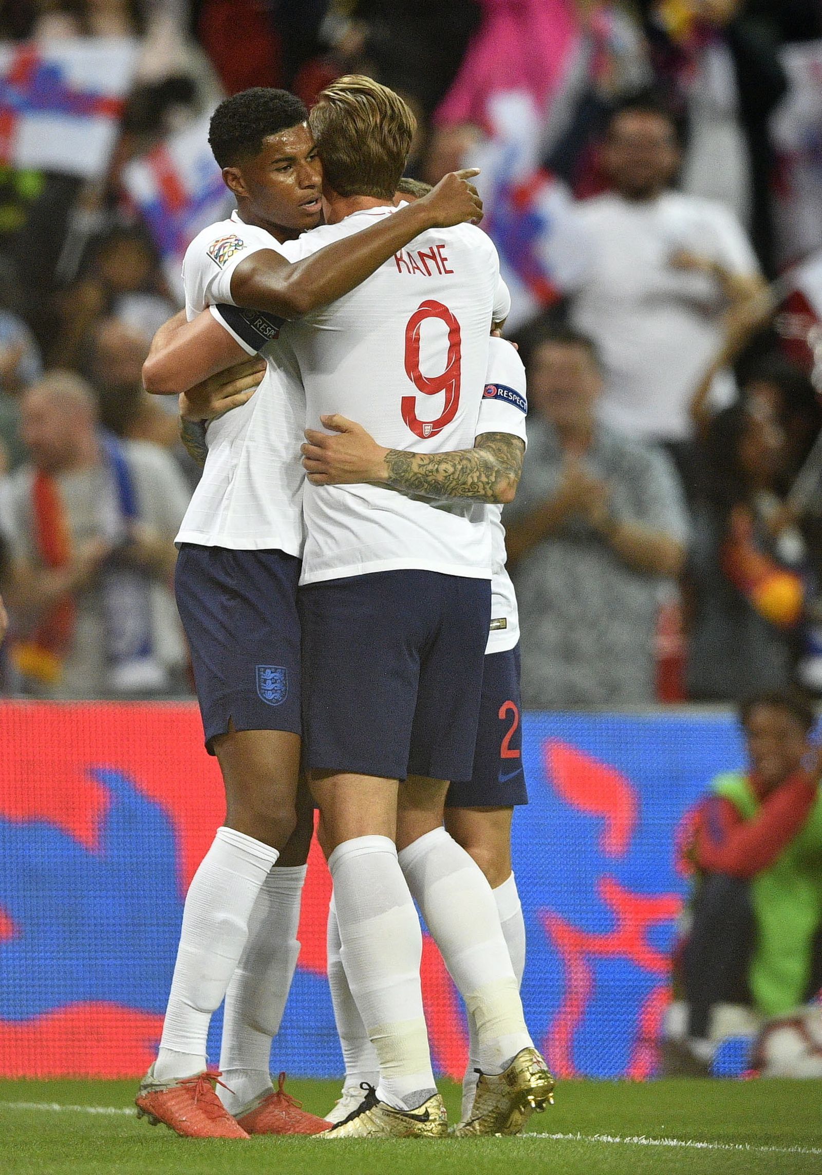 Las imágenes del Inglaterra-España