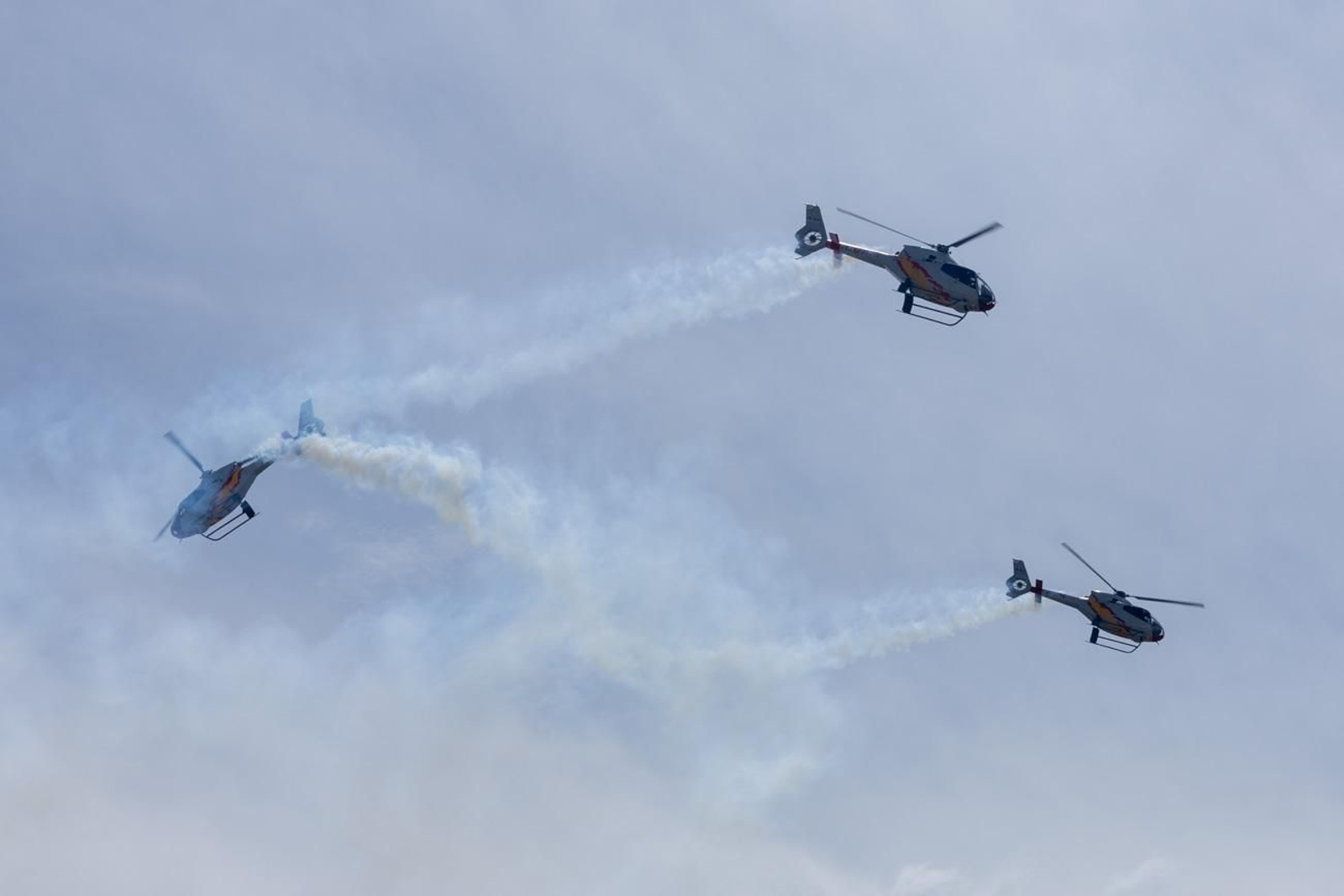 Exhibición de la Patrulla Aspa del Ejército del Aire y del Espacio con motivo del 1.200 aniversario de la capitalidad de Jaén