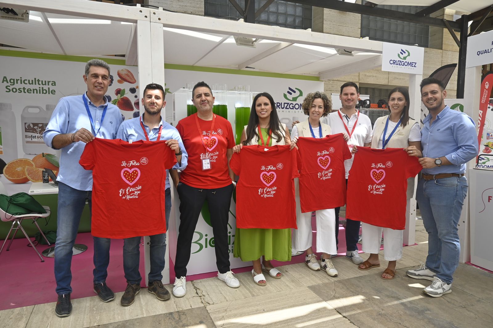 Los Stands participantes en el 8º Congreso Internacional de Frutos Rojos en Huelva