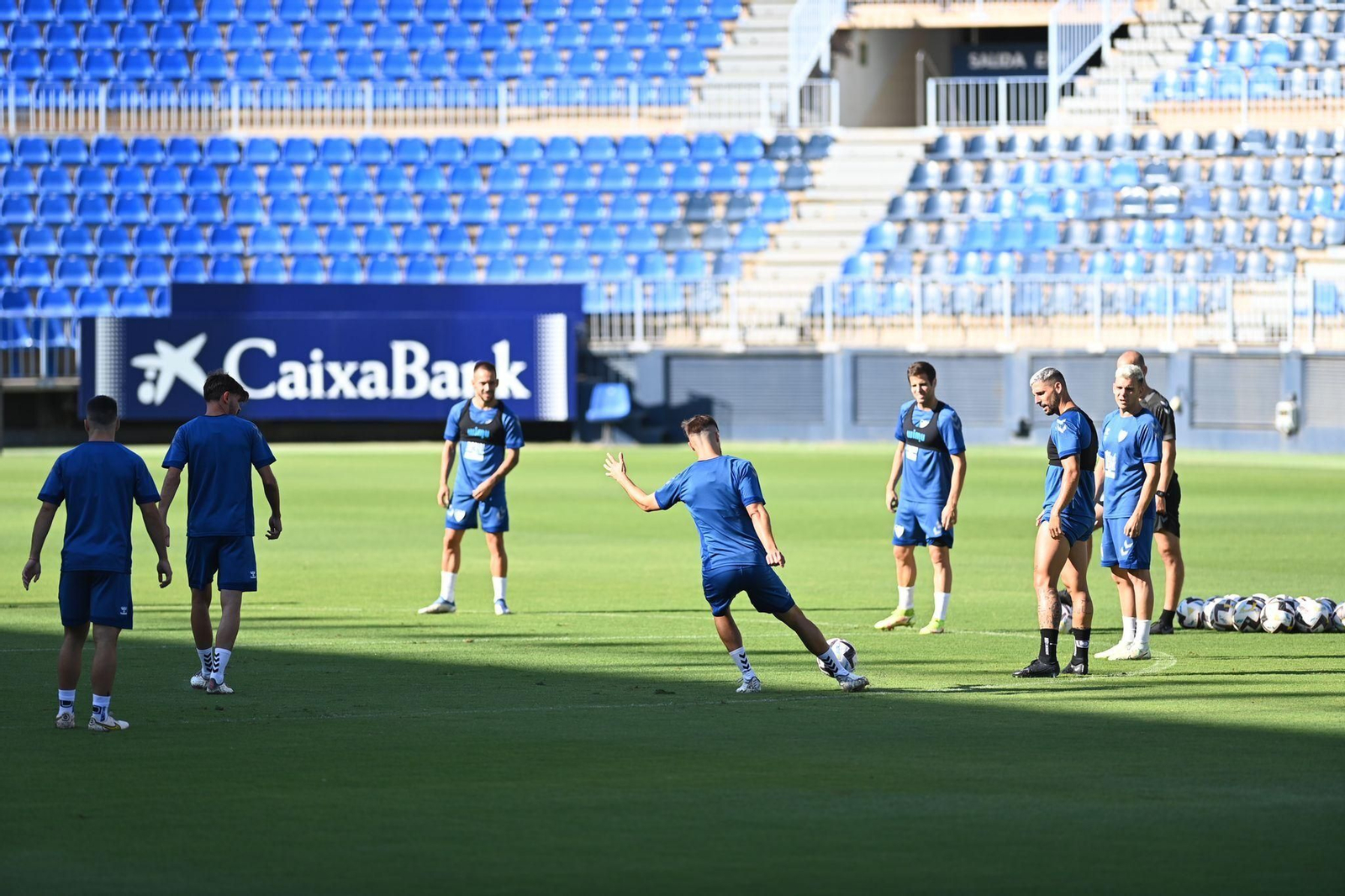 Así trabaja el Málaga CF antes de visitar al CD Mirandés