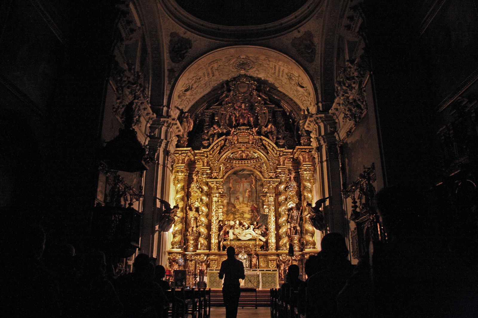 Interior de la Iglesia de San Jorge, del Hospital de la Caridad.