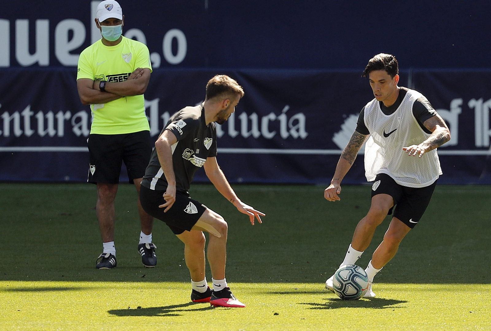 Las fotos del entrenamiento del Málaga
