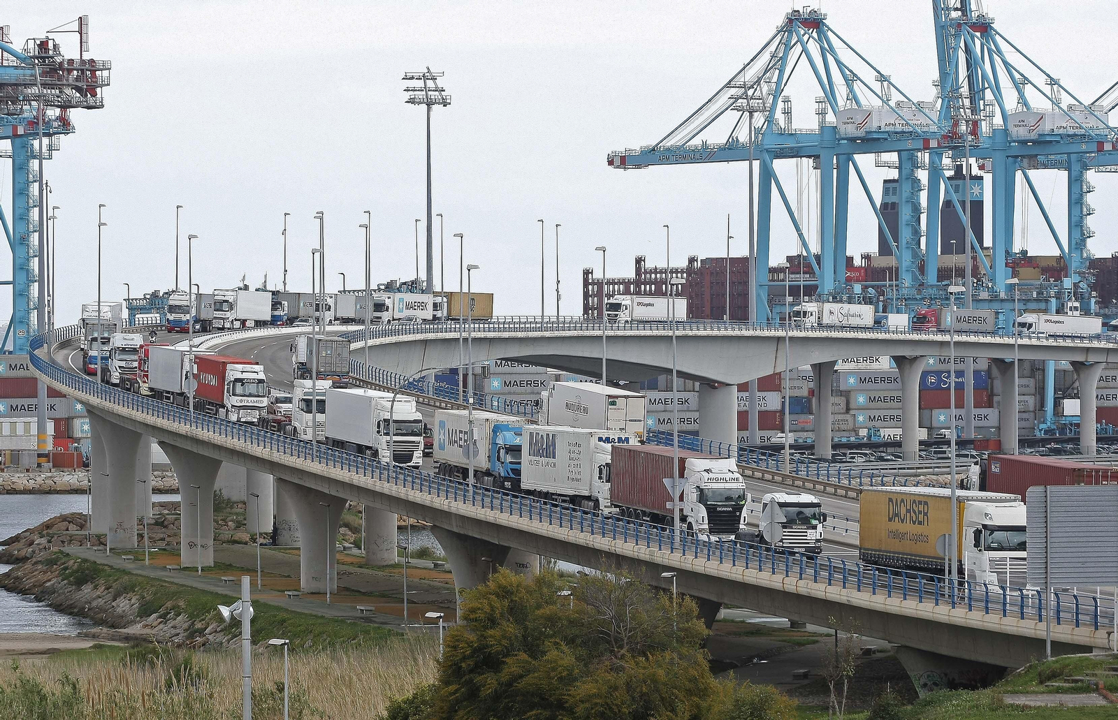 Puente del Acceso Norte al Puerto, colapsado