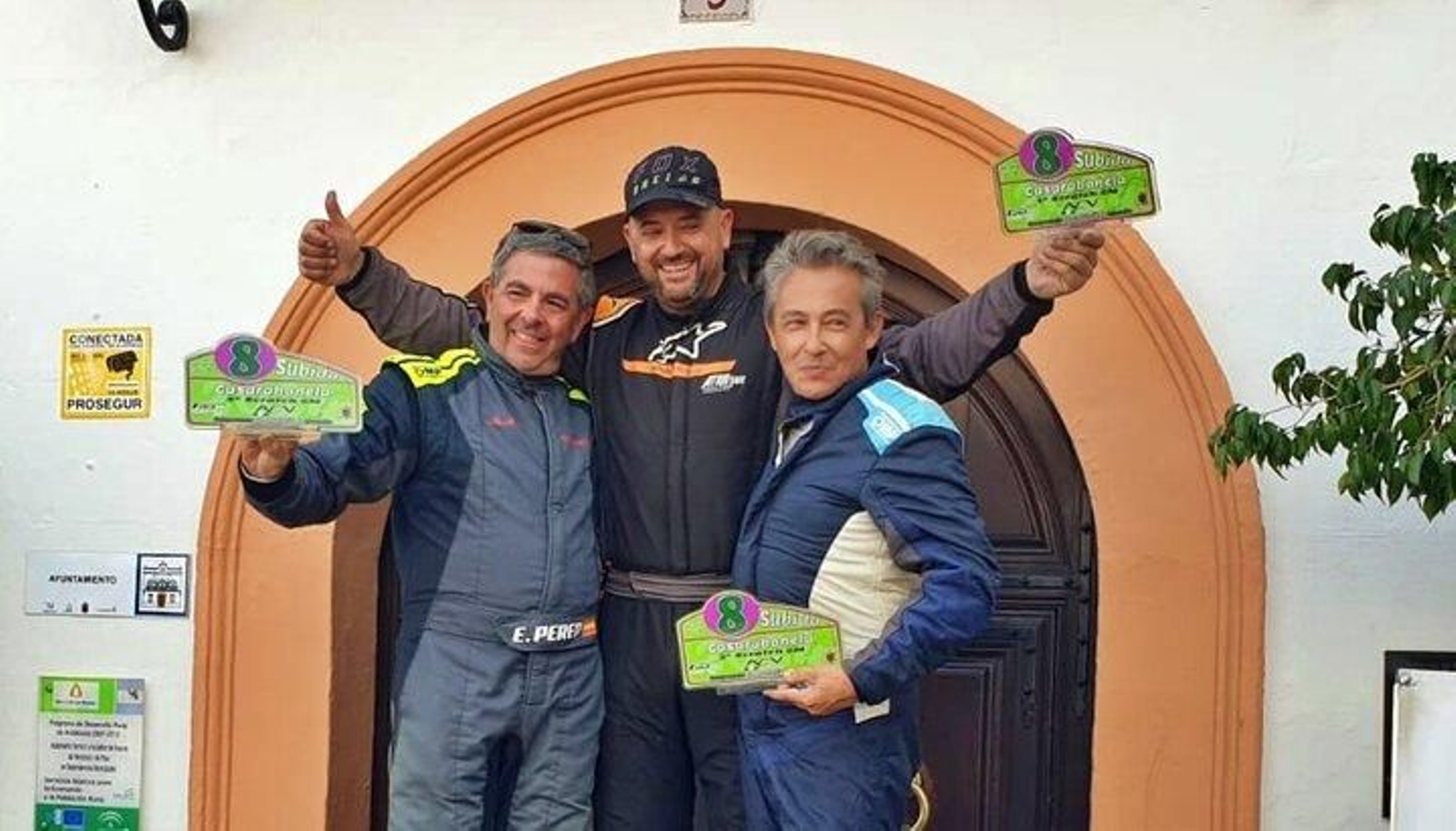 Esteban Perea, en el segundo cajón del podio en Casarabonela.