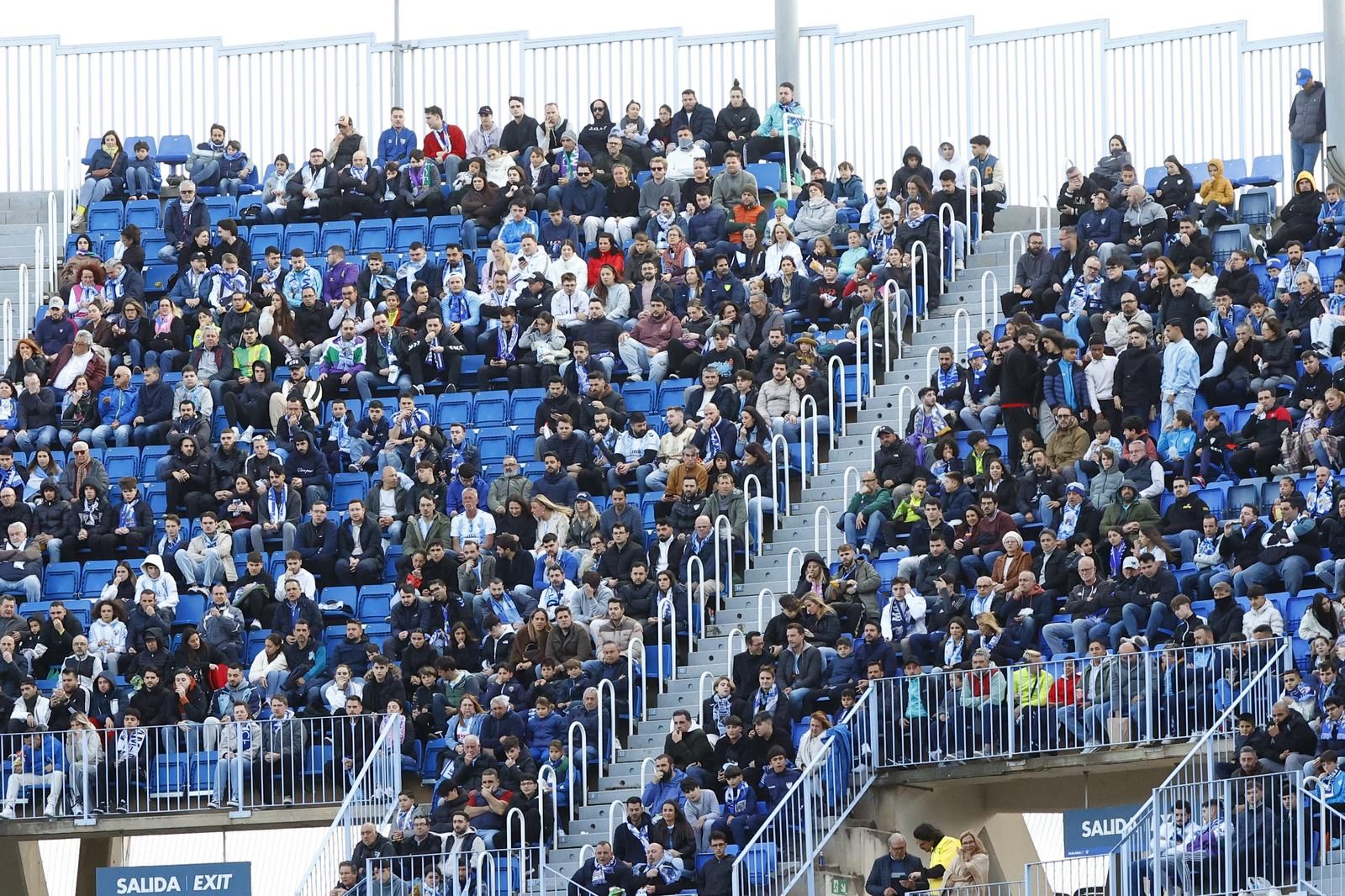 Búscate en La Rosaleda durante el Málaga CF-Racing de Ferrol