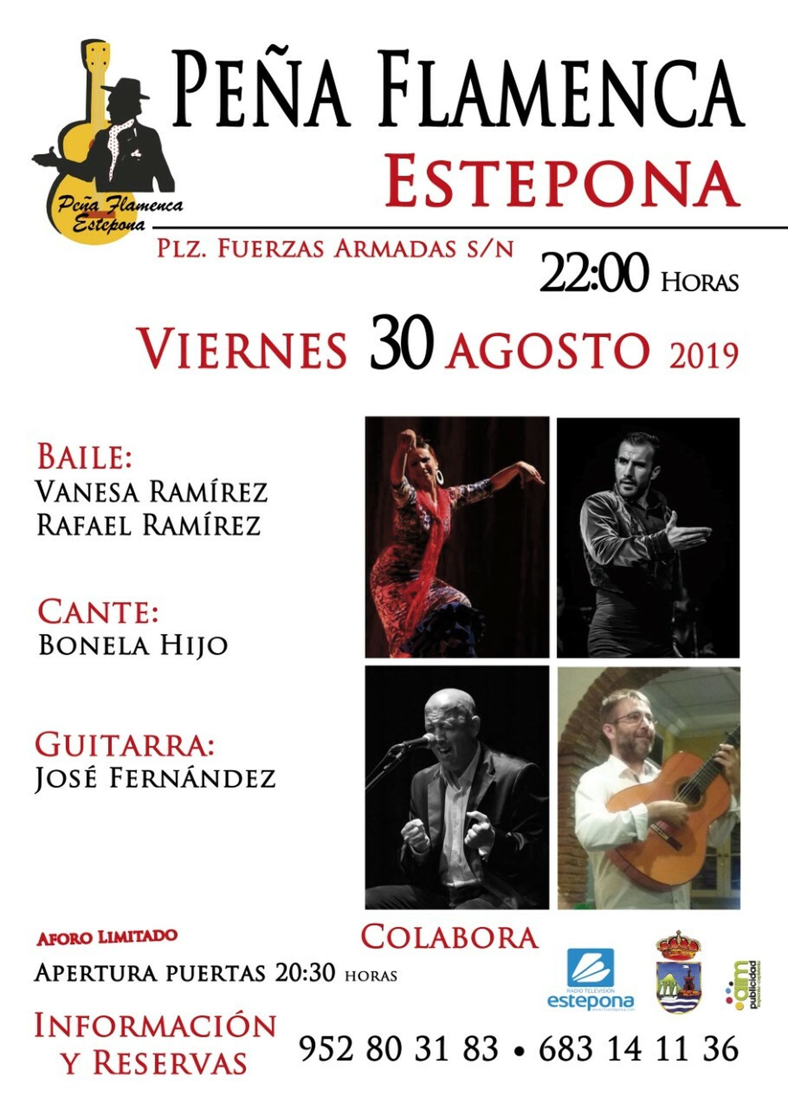 Cartel de la Peña Flamenca Estepona.
