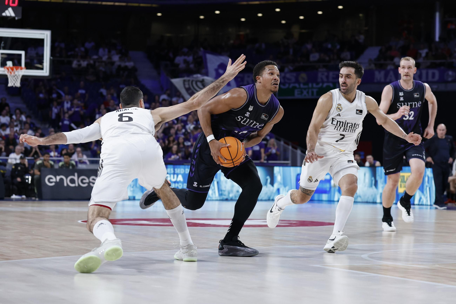 Melwin Pantza, 14 puntos y siete rebotes ante el Real Madrid