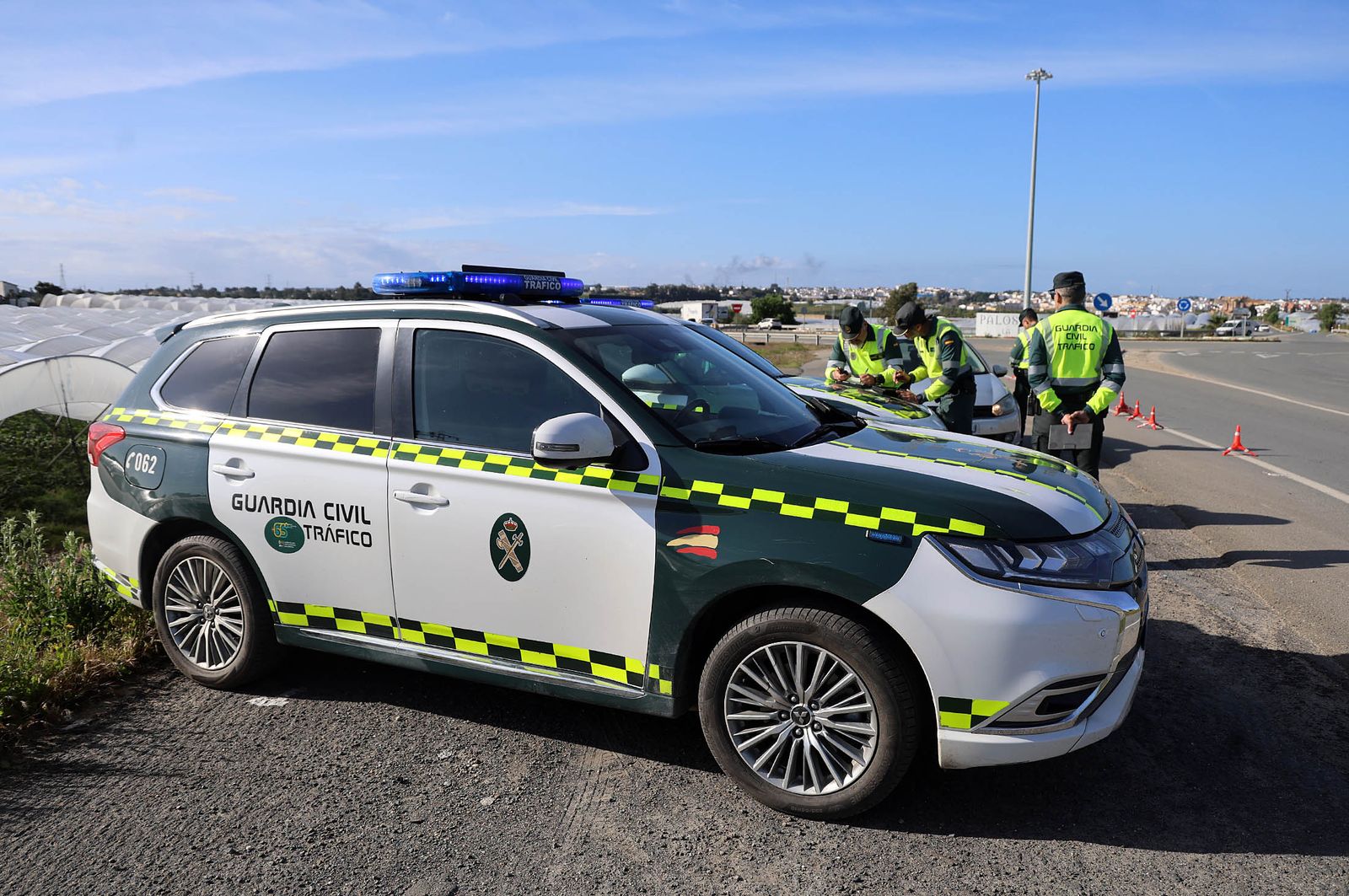 Imágenes de la Campaña de Control y Vigilancia diseñada por la DGT en Huelva