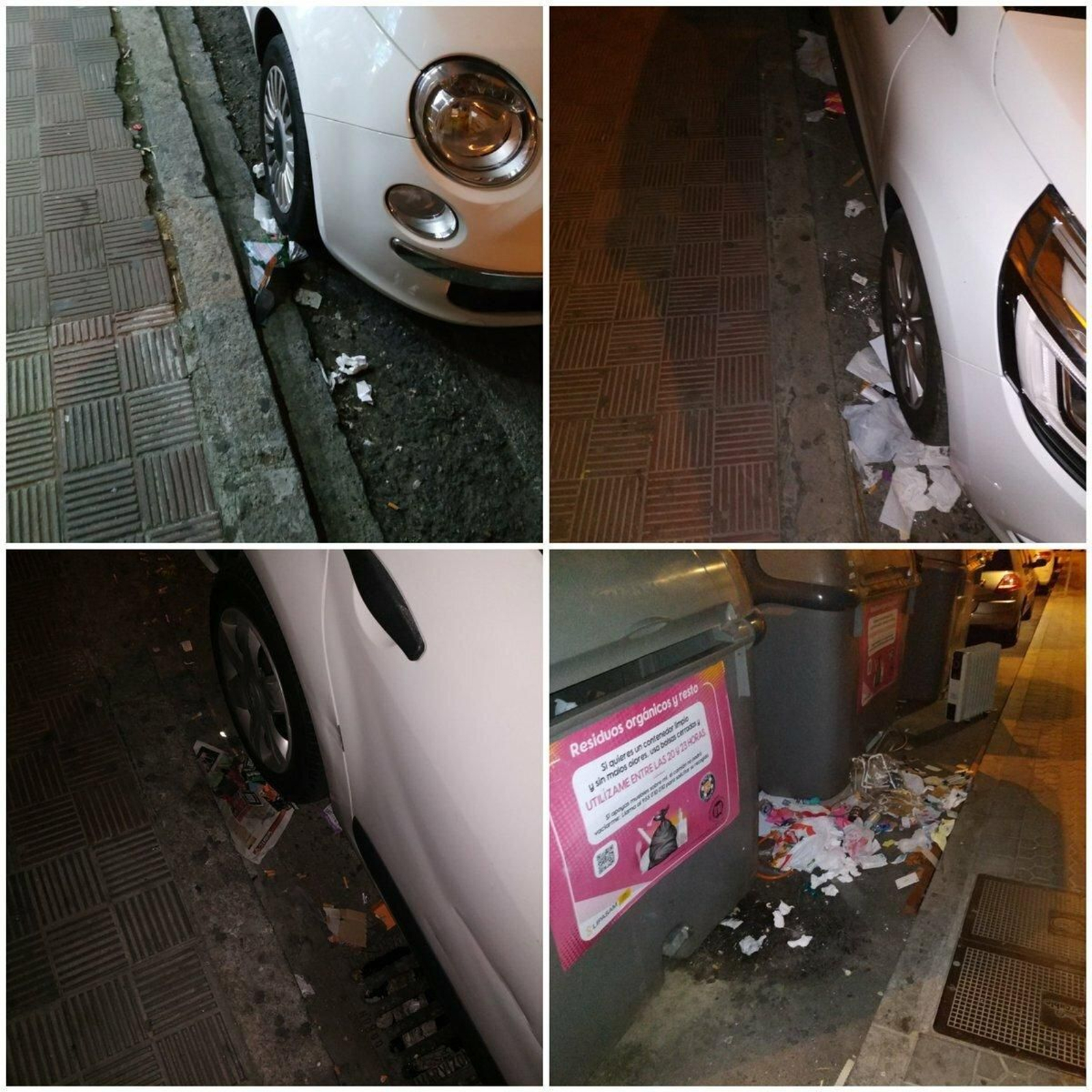 Galería de imágenes de la suciedad en distintos puntos de la ciudad.