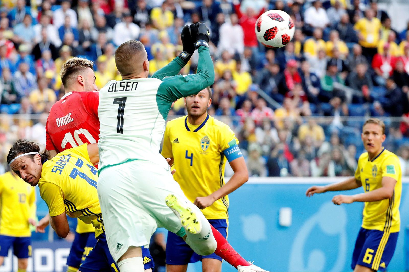 Las imágenes del Suecia-Suiza