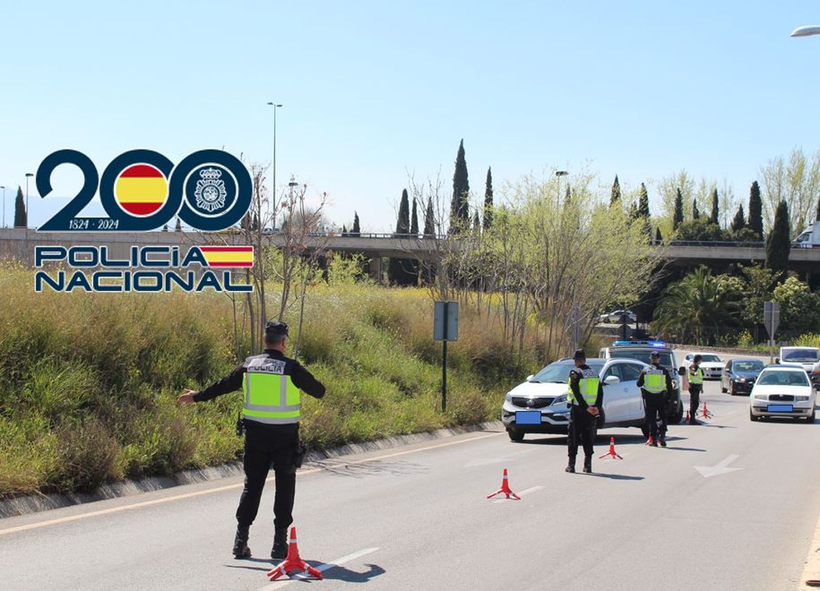 Control de la Policía Nacional.