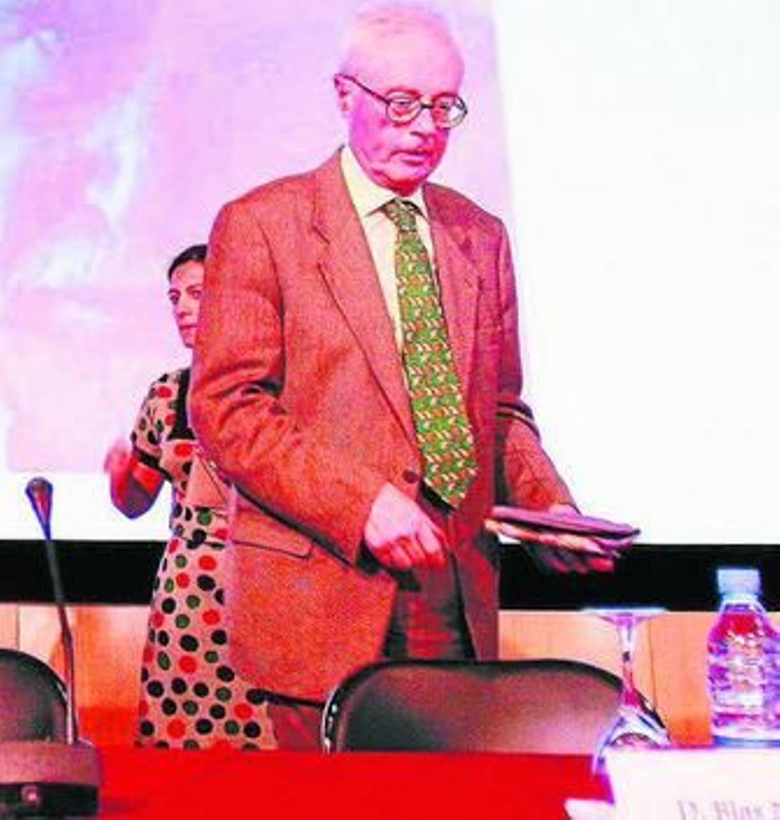 Blas Matamoro, durante su participación en un congreso.