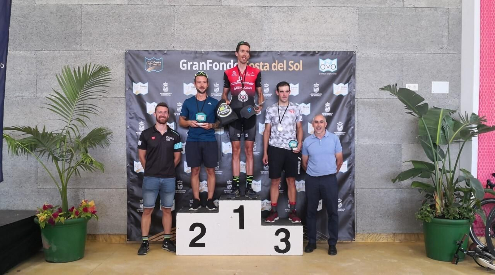 Podio de la última Gran Fondo Costa del Sol.