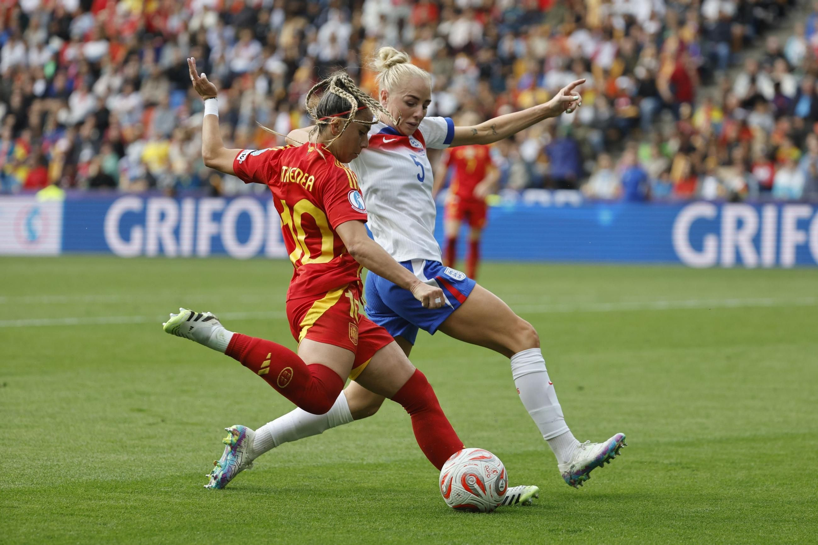 Las mejores imágenes de la final España - Inglaterra de la Eurocopa femenina