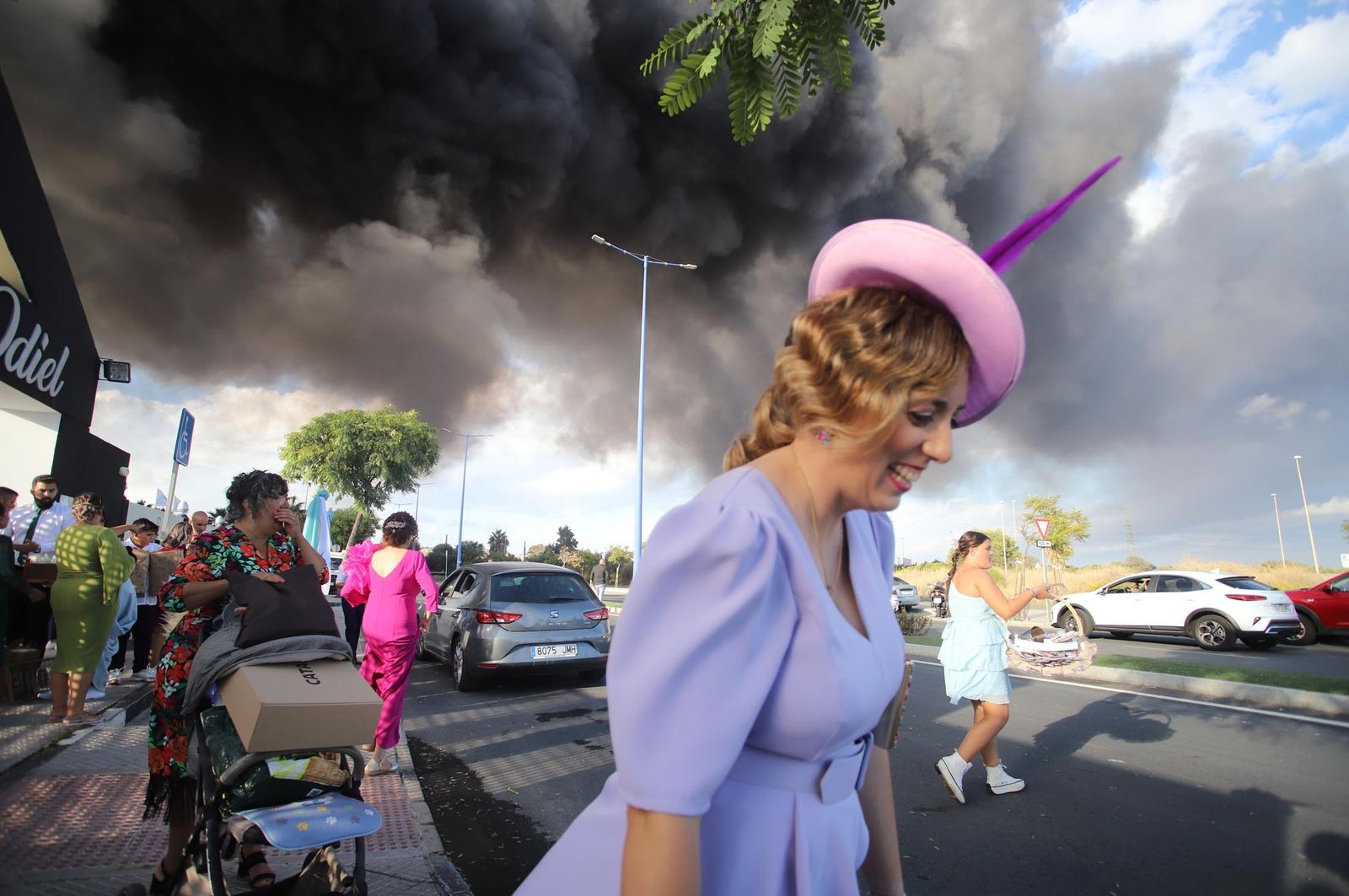 Imágenes del incendio en las instalaciones de Hierros España