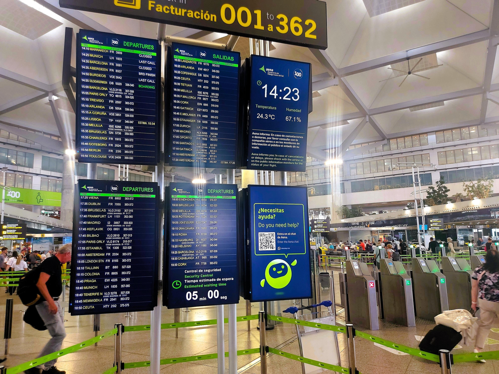 Oli, el asistente virtual de Aena, 'aterriza' en el aeropuerto de Málaga Oli, el asistente virtual de Aena, 'aterriza' en el aeropuerto de Málaga
