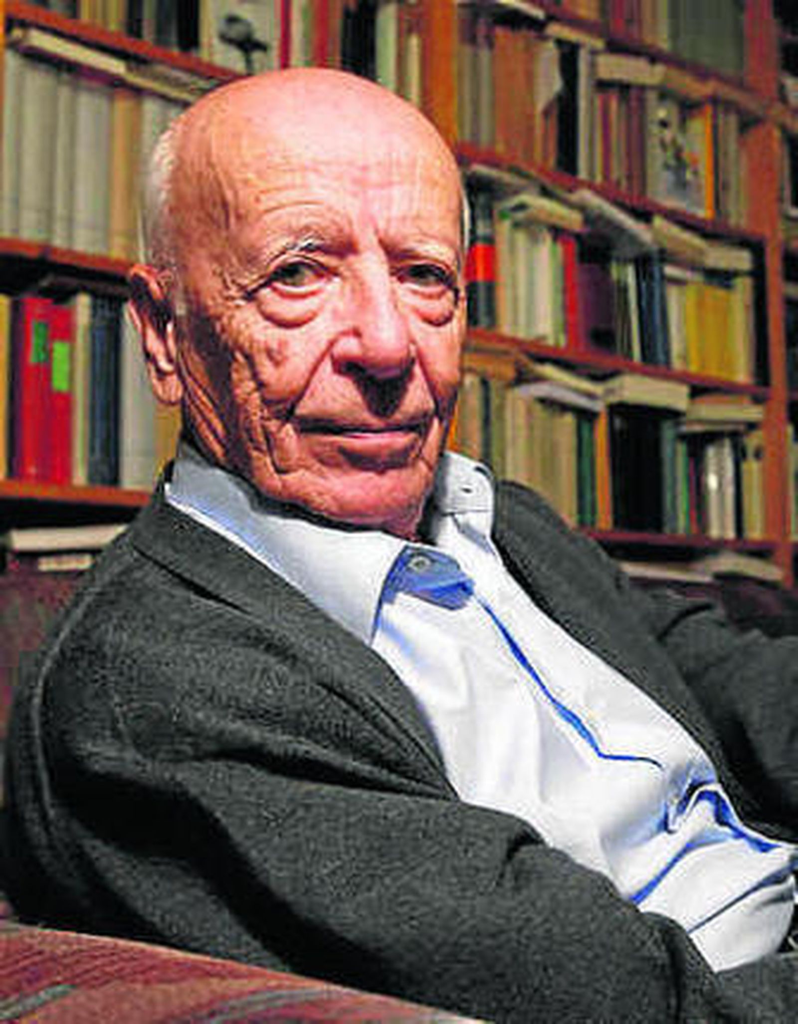 Lledó, ayer en su casa de Madrid.