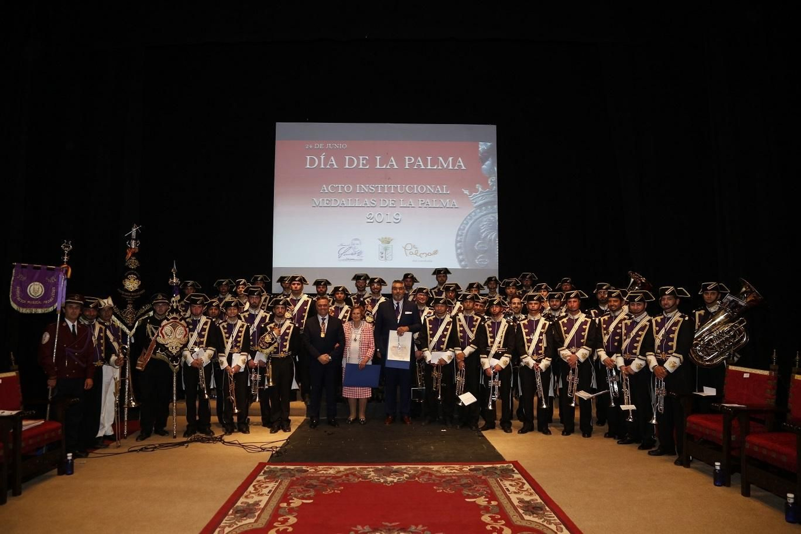 Acto solemne de entrega de las medallas de La Palma. Acto solemne de entrega de las medallas de La Palma.
