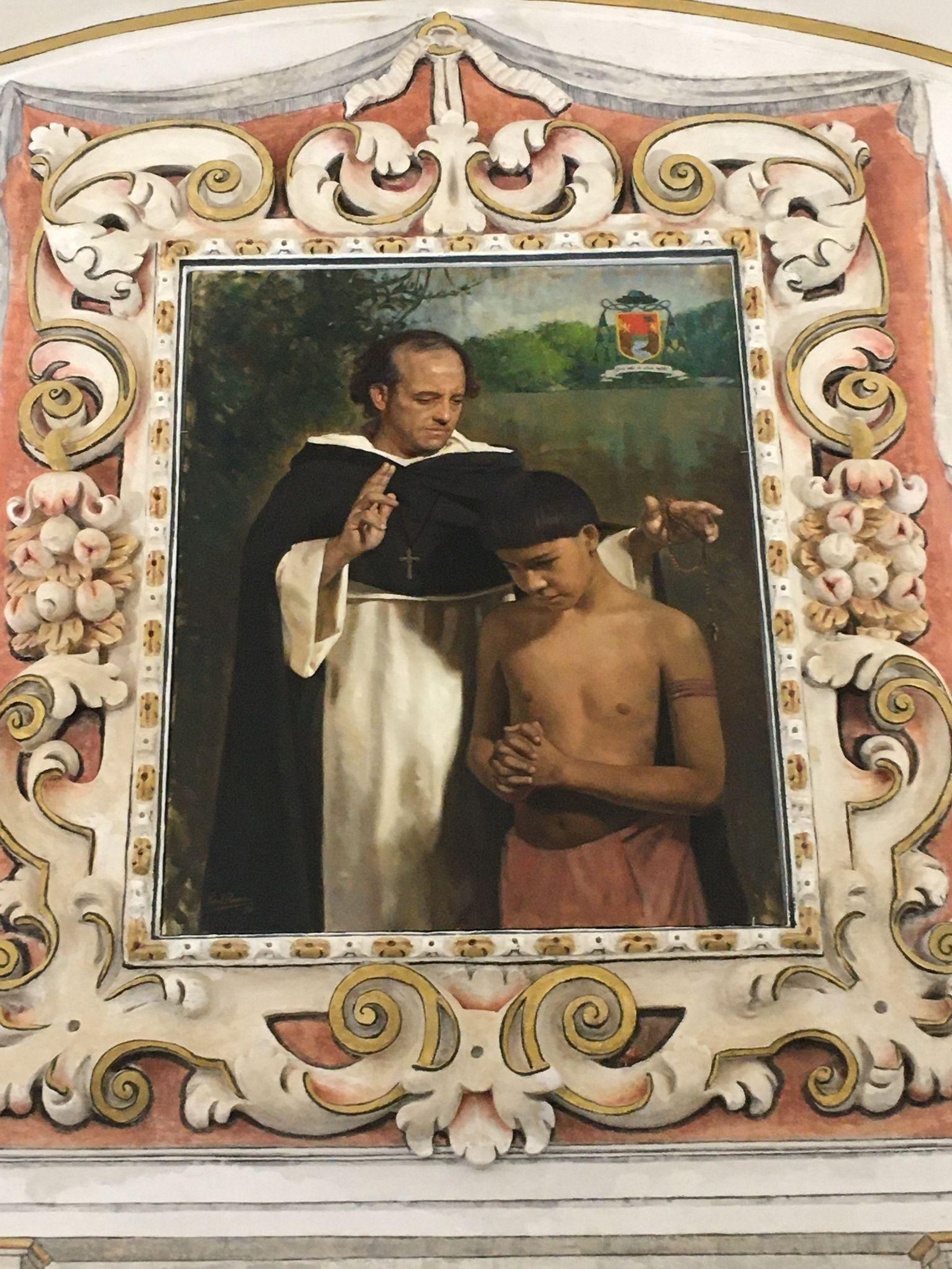 La pintura de fray Bartolomé de las Casas realizada por Raúl Berzosa.