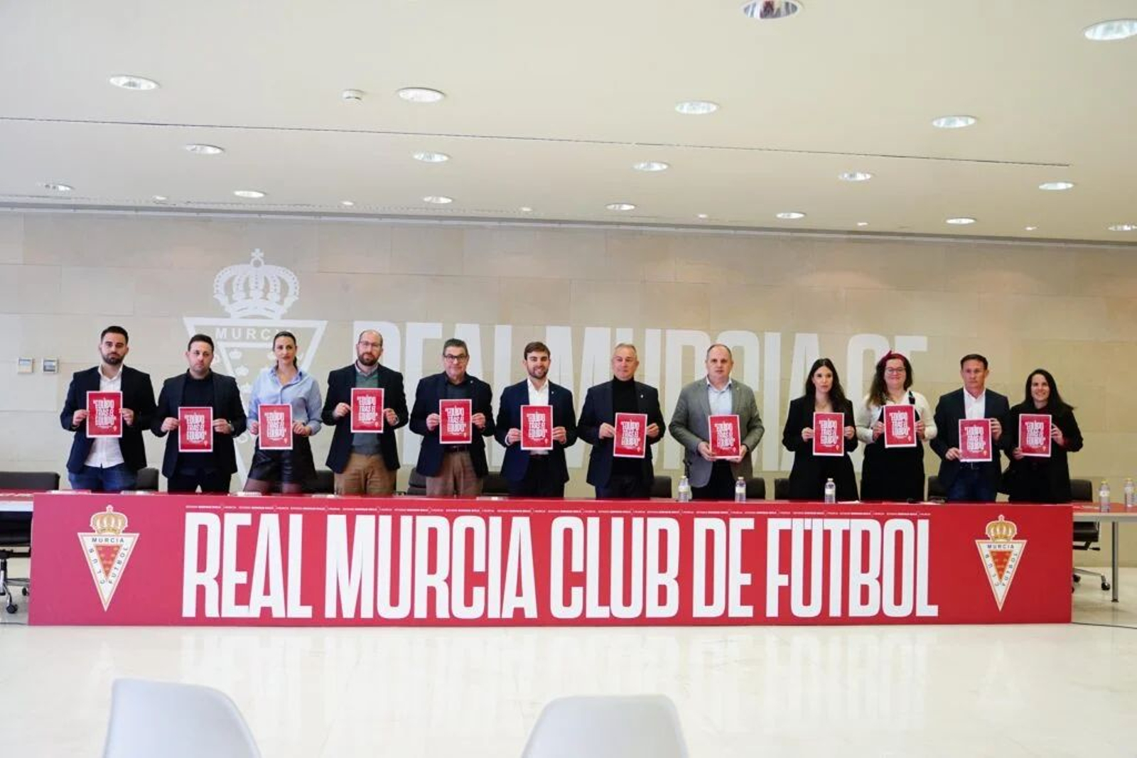 La directiva del Real Murcia