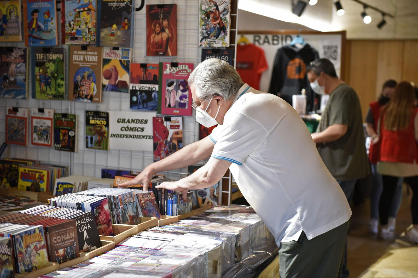 El Salón Internacional del Cómic de Huelva en la pasada edición.