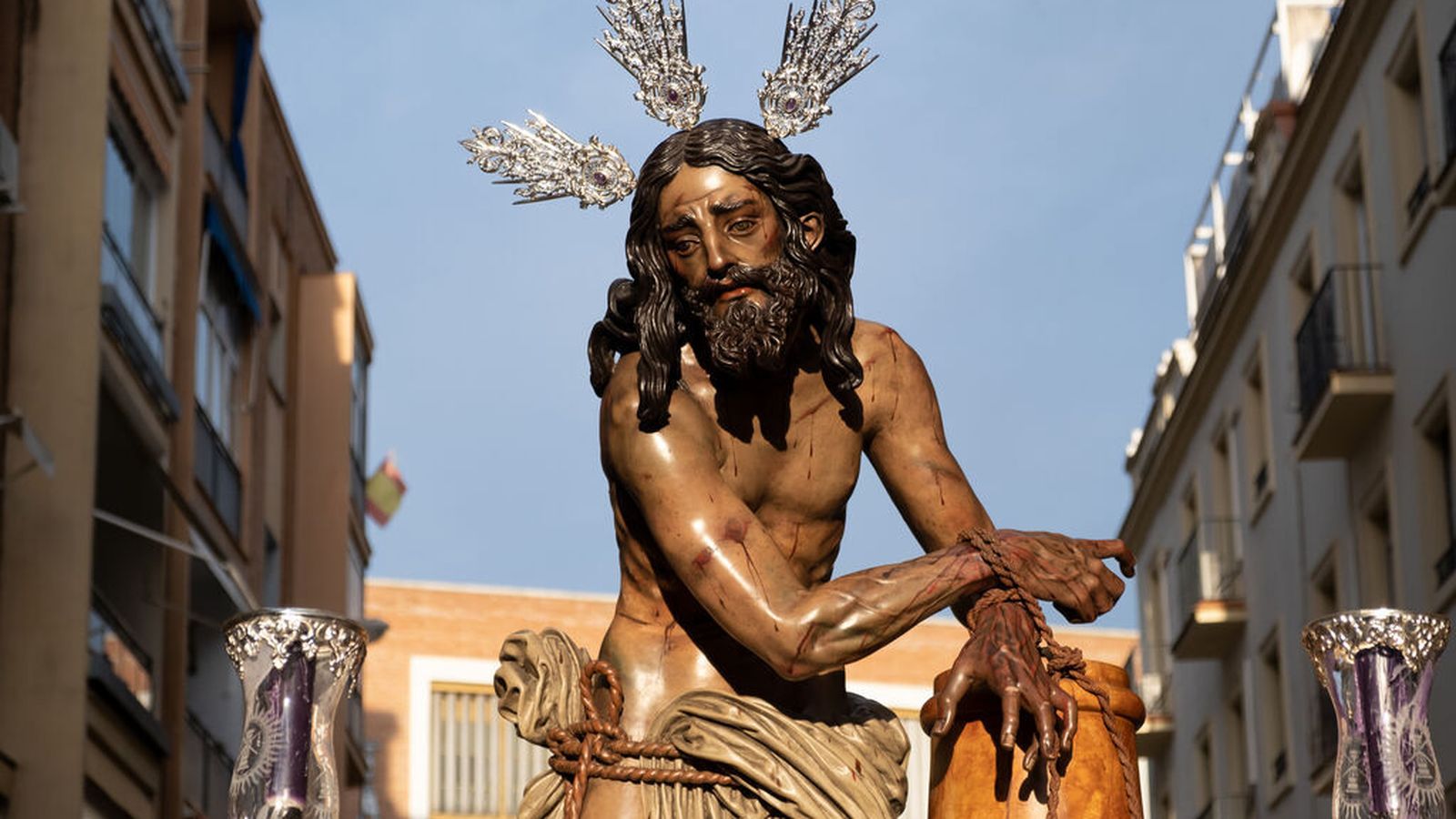 Jesús Atado a la Columna en su Vía Crucis