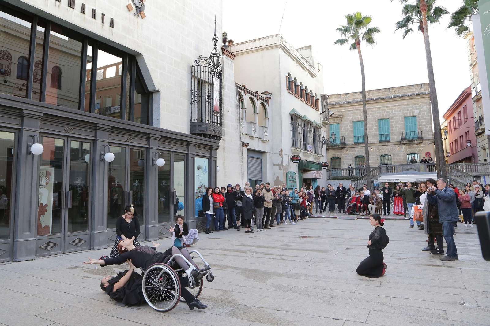 Una de las iniciativas del bailaor José Galán sobre flamenco e integración celebrada en el Festival de Jerez de 2017.