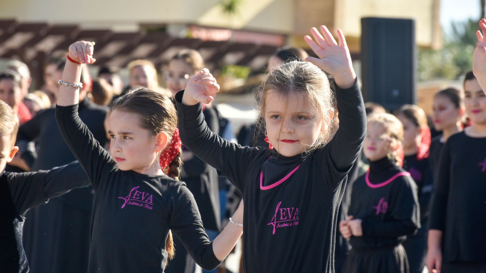Flash mob flamenco en la Plaza de la Constitución de La Línea
