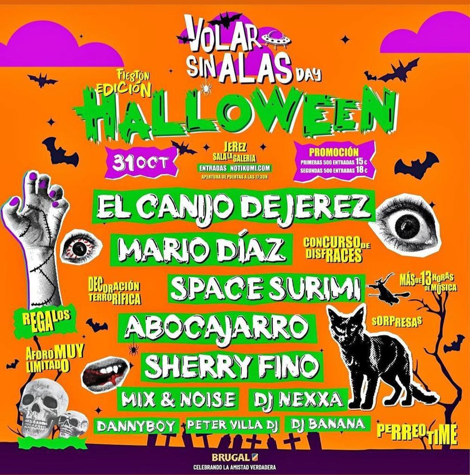 Puente de Todos los Santos 2023: actuaciones y fiestas en Jerez o muy cerca