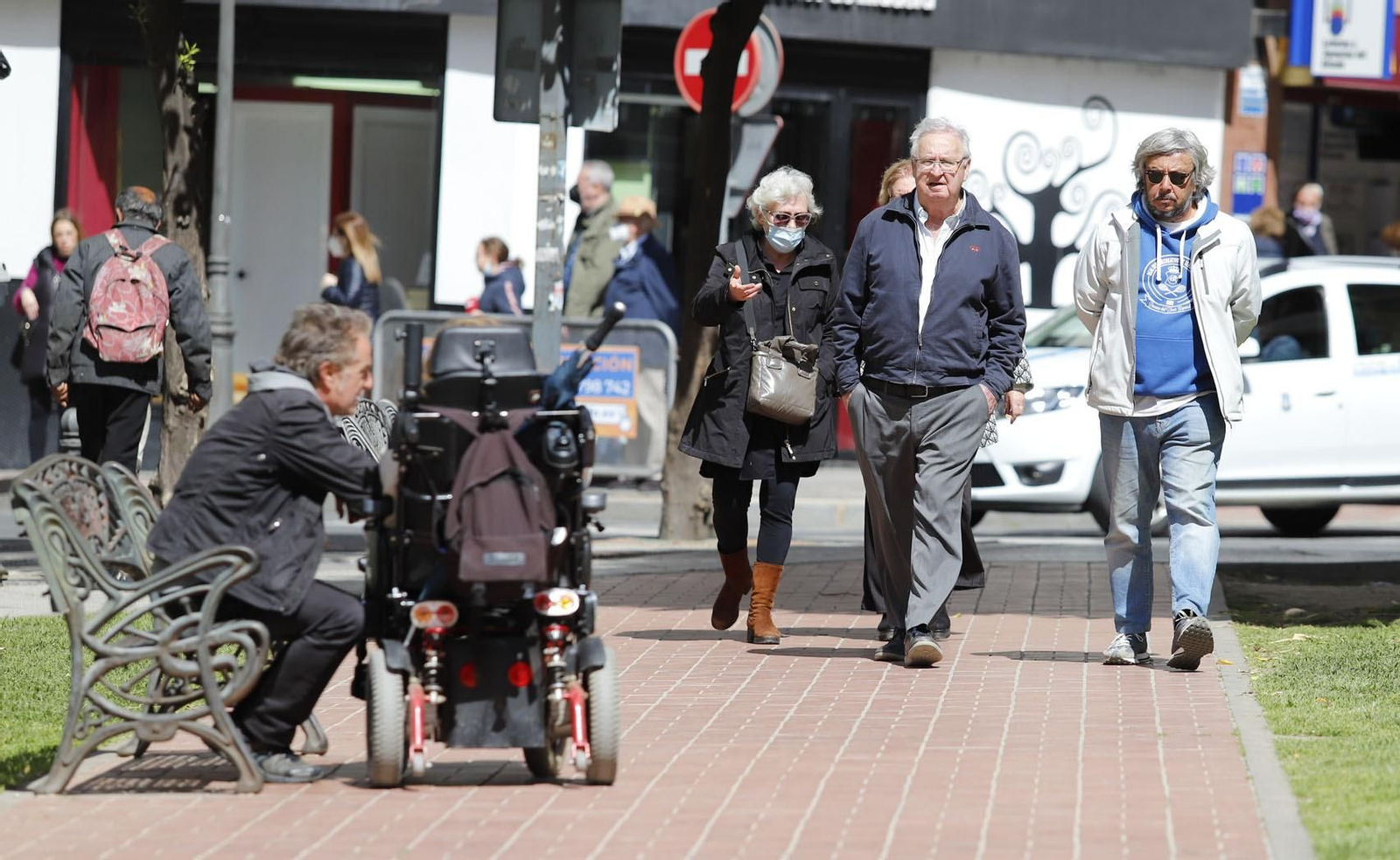Ambiente en el centro de Huelva el pasado fin de semana.