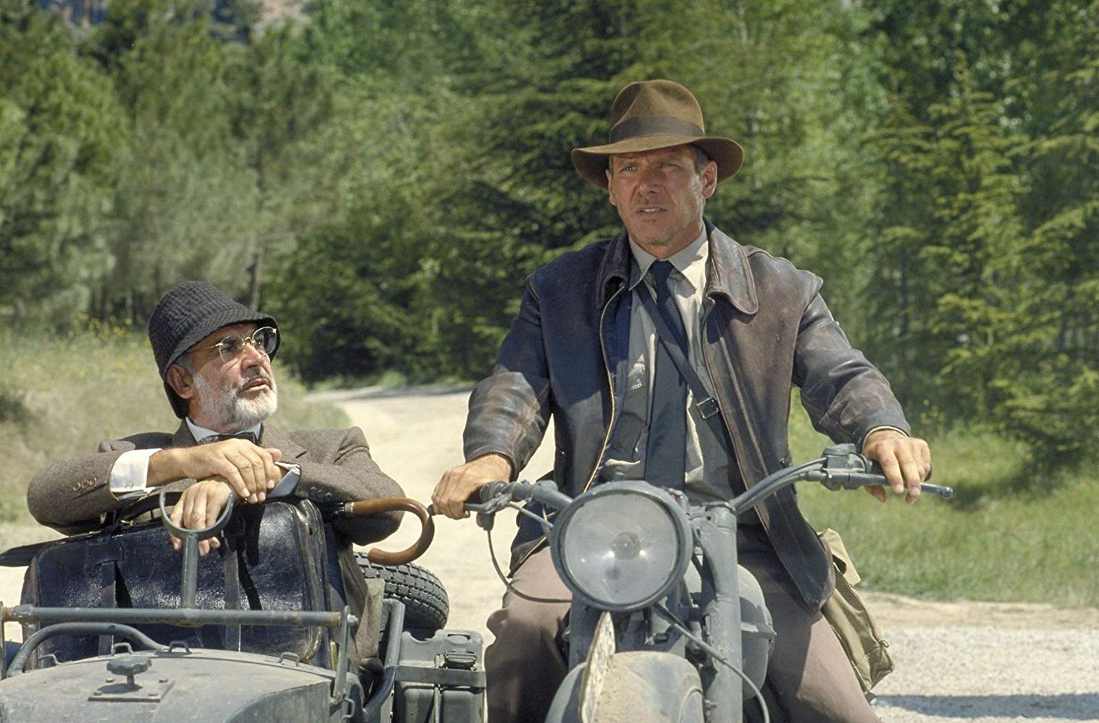 Sean Connery y Harrison Ford en una escena de una de las películas de la saga de Indiana Jones.