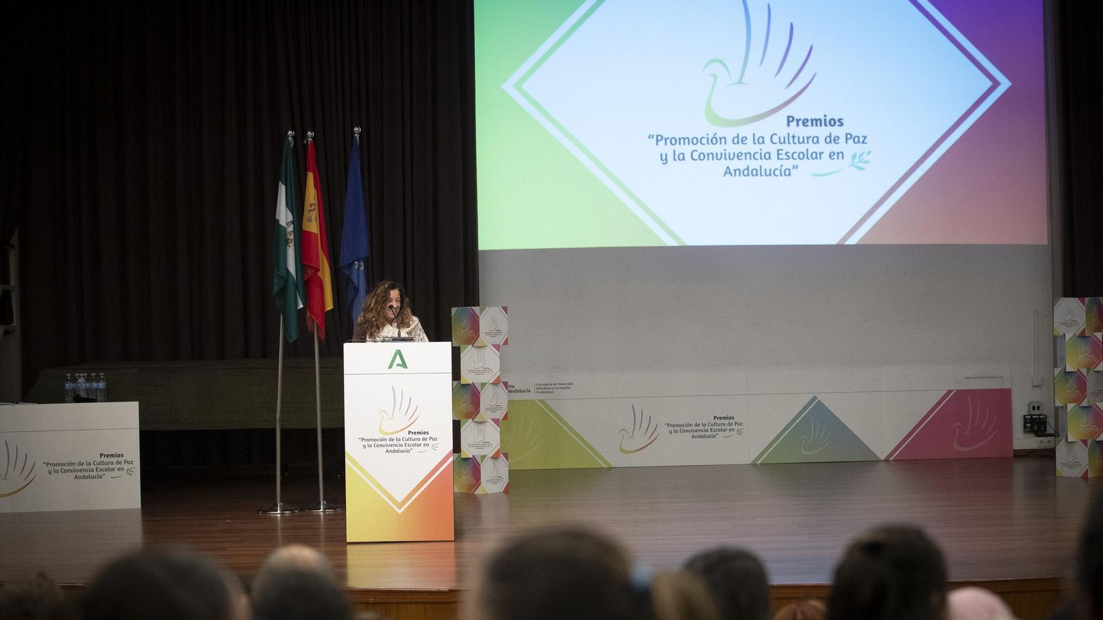 Intervención de la consejera de Desarrollo Educativo y Formación Profesional, María del Carmen Castillo, durante los premios