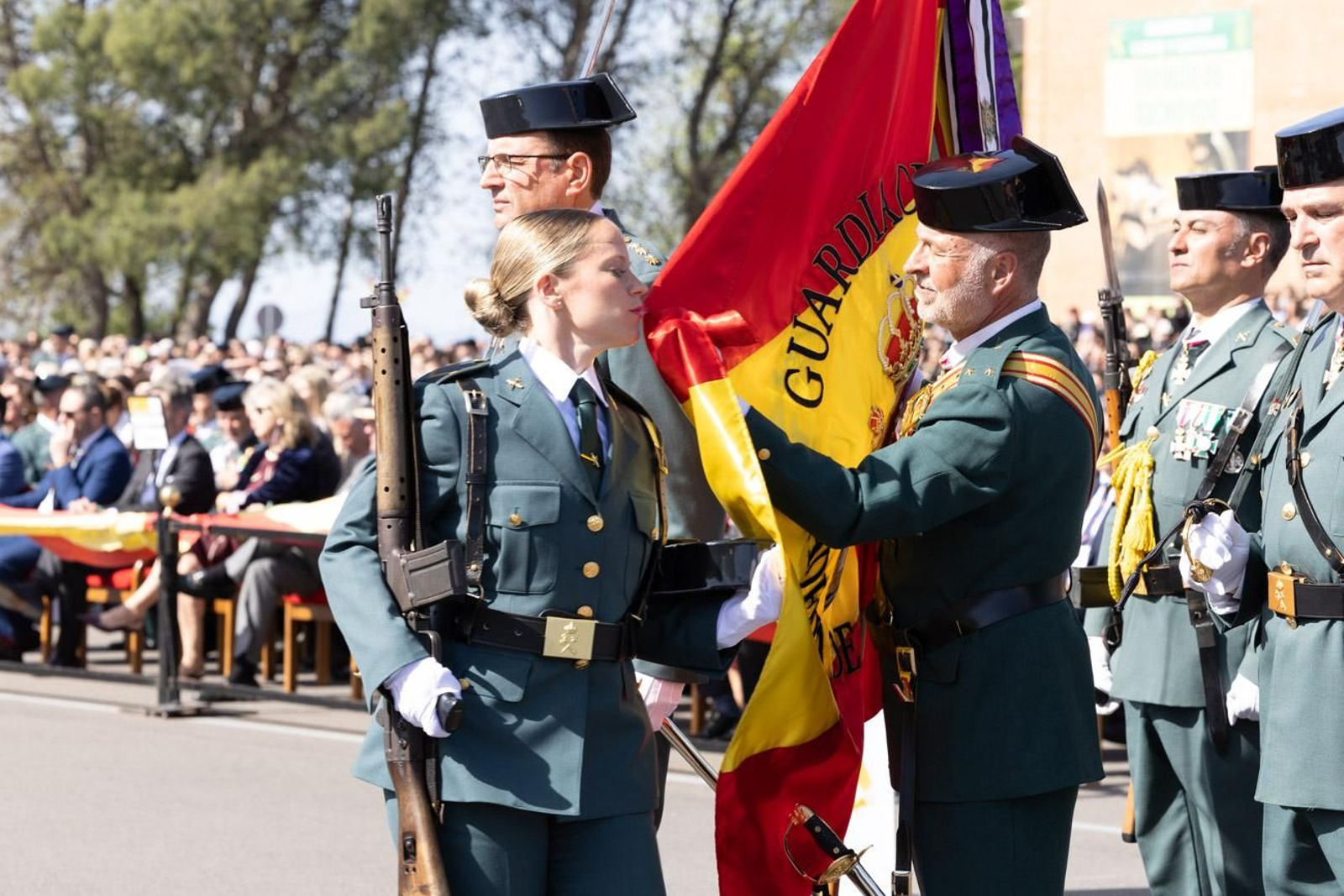 Acto de jura de bandera de la 130ª promoción de guardias civiles de la Academia de Baeza