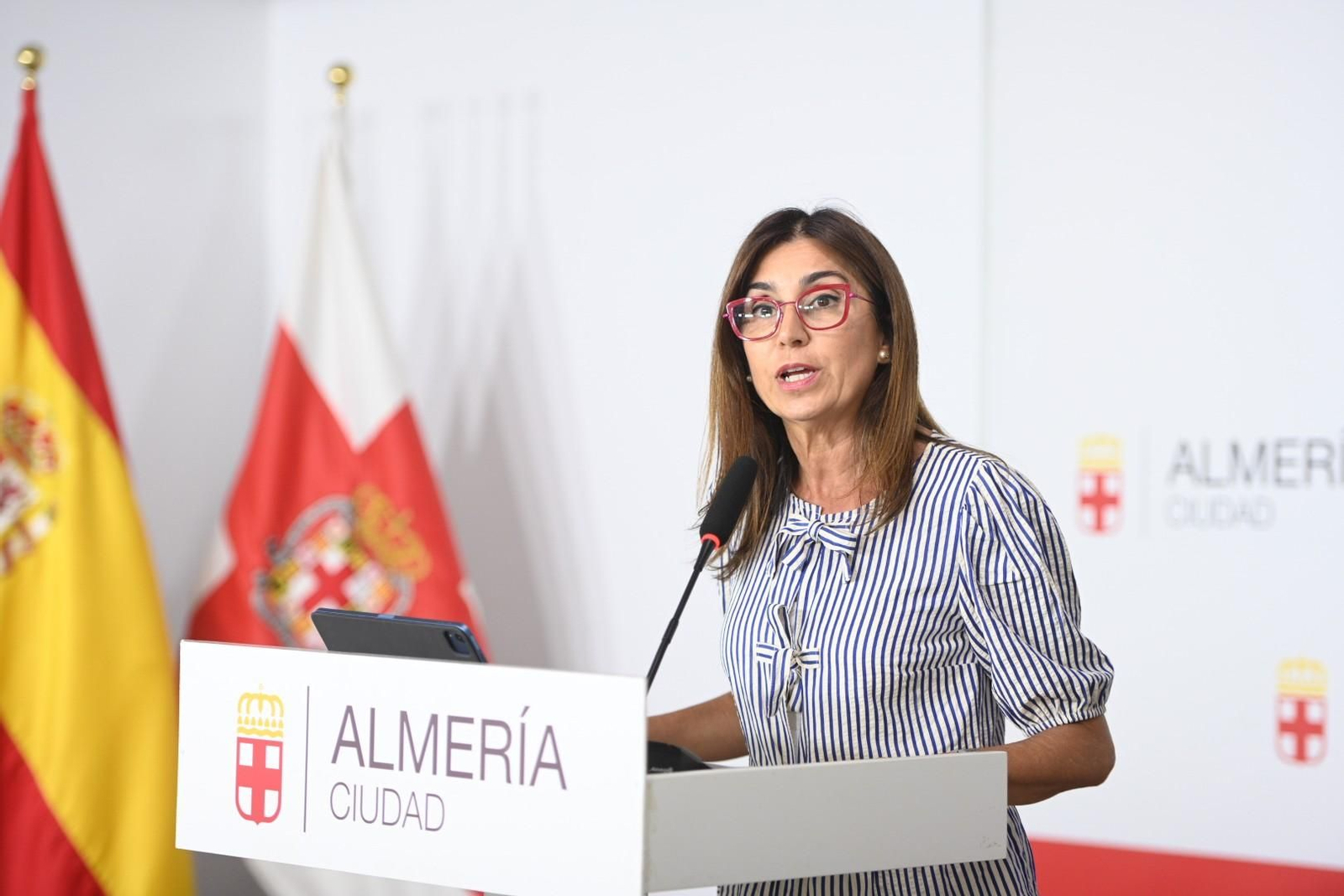 Sacramento Sánchez, en la rueda de prensa ofrecida este lunes